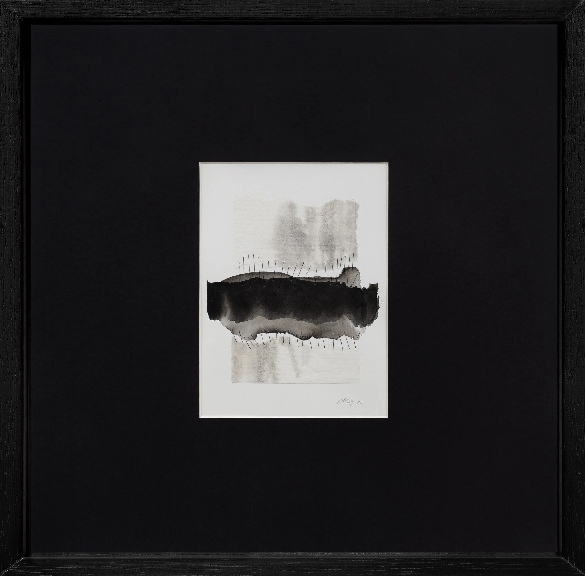 La memoria se hilvana despacio · 30 × 30 cm