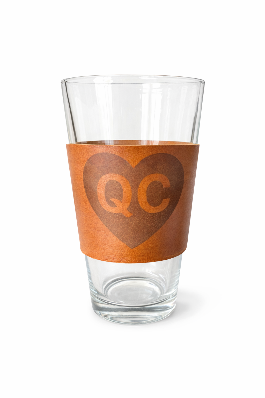 Custom Leather Pint Koozie