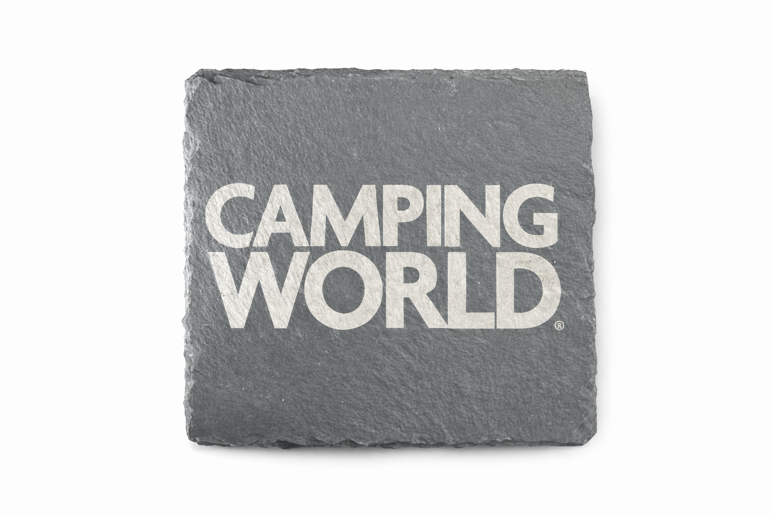 Custom Laser-Engraved Slate Coaster