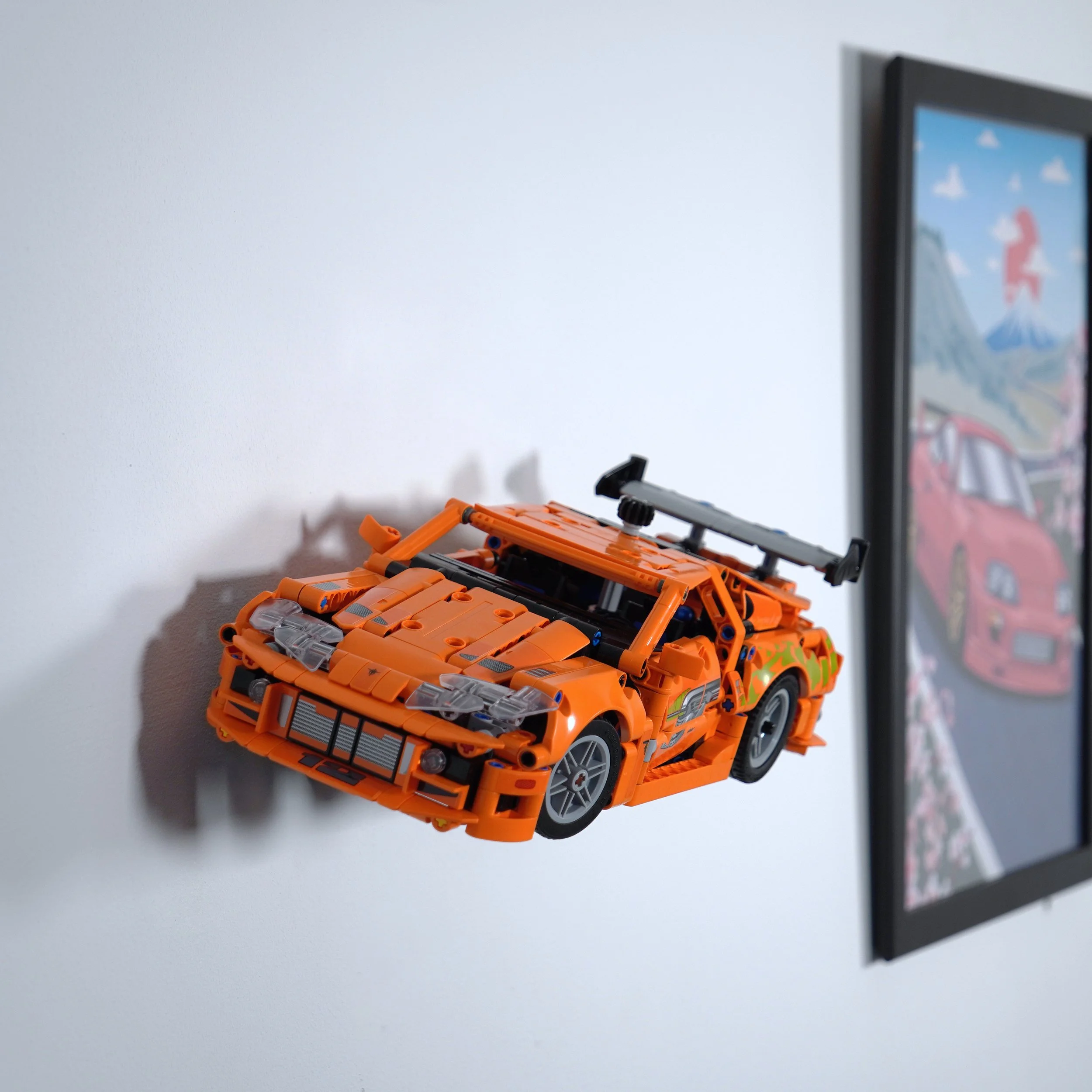 Wall Mount for Lego Technic Toyota Supra MK4 - 42204