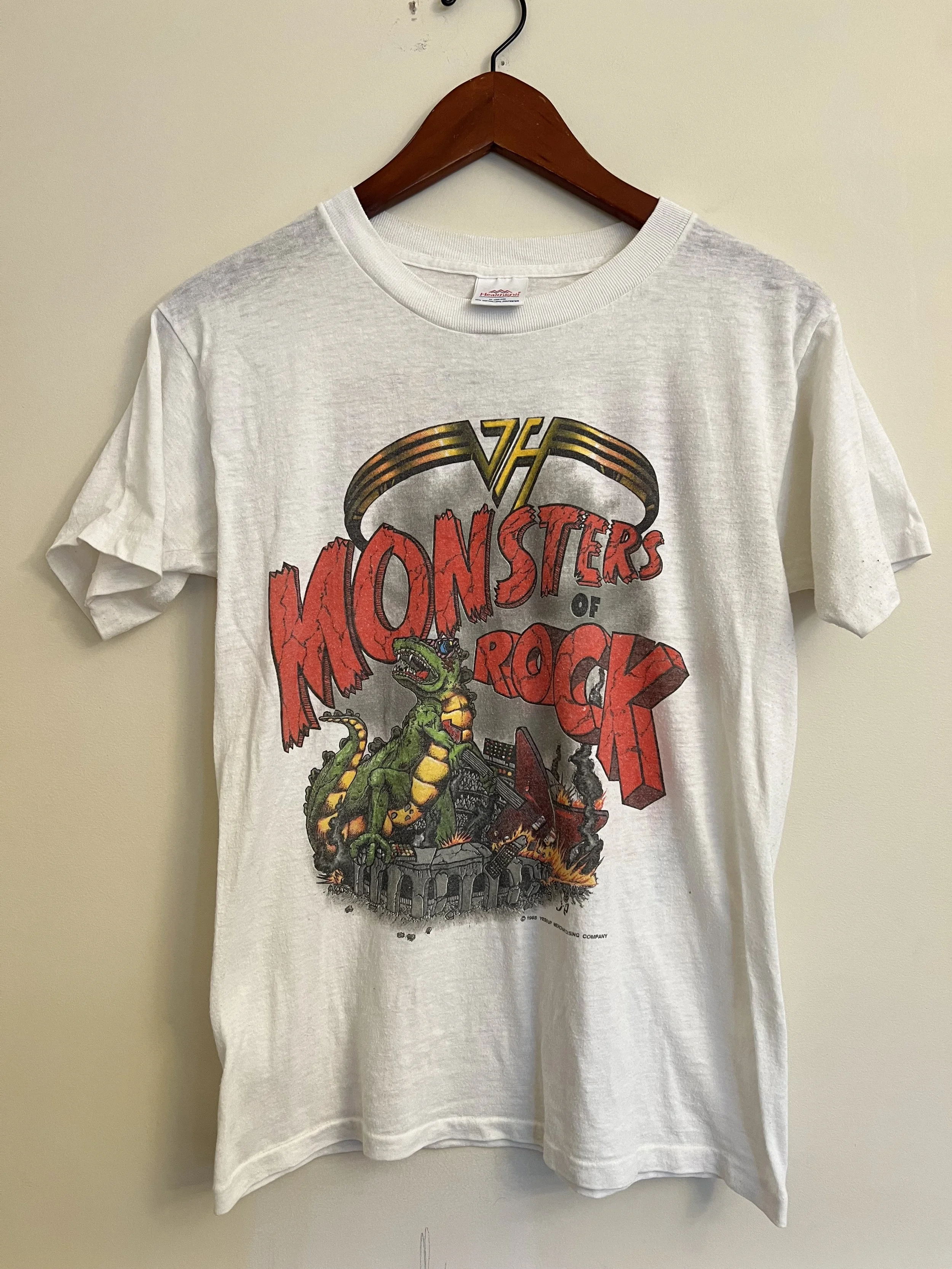 Vintage 1988 Van Halen Monsters of Rock Tour Graphic Band Tee