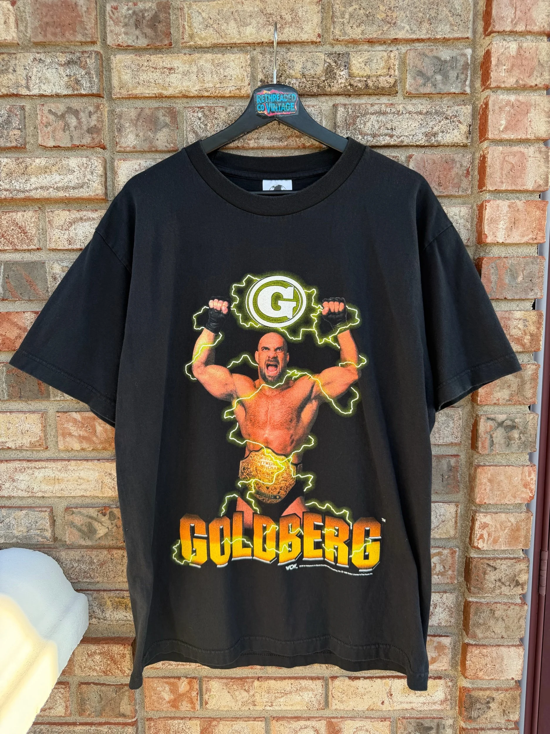 Vintage 1998 WCW Goldberg "Whos Next" Graphic Tee