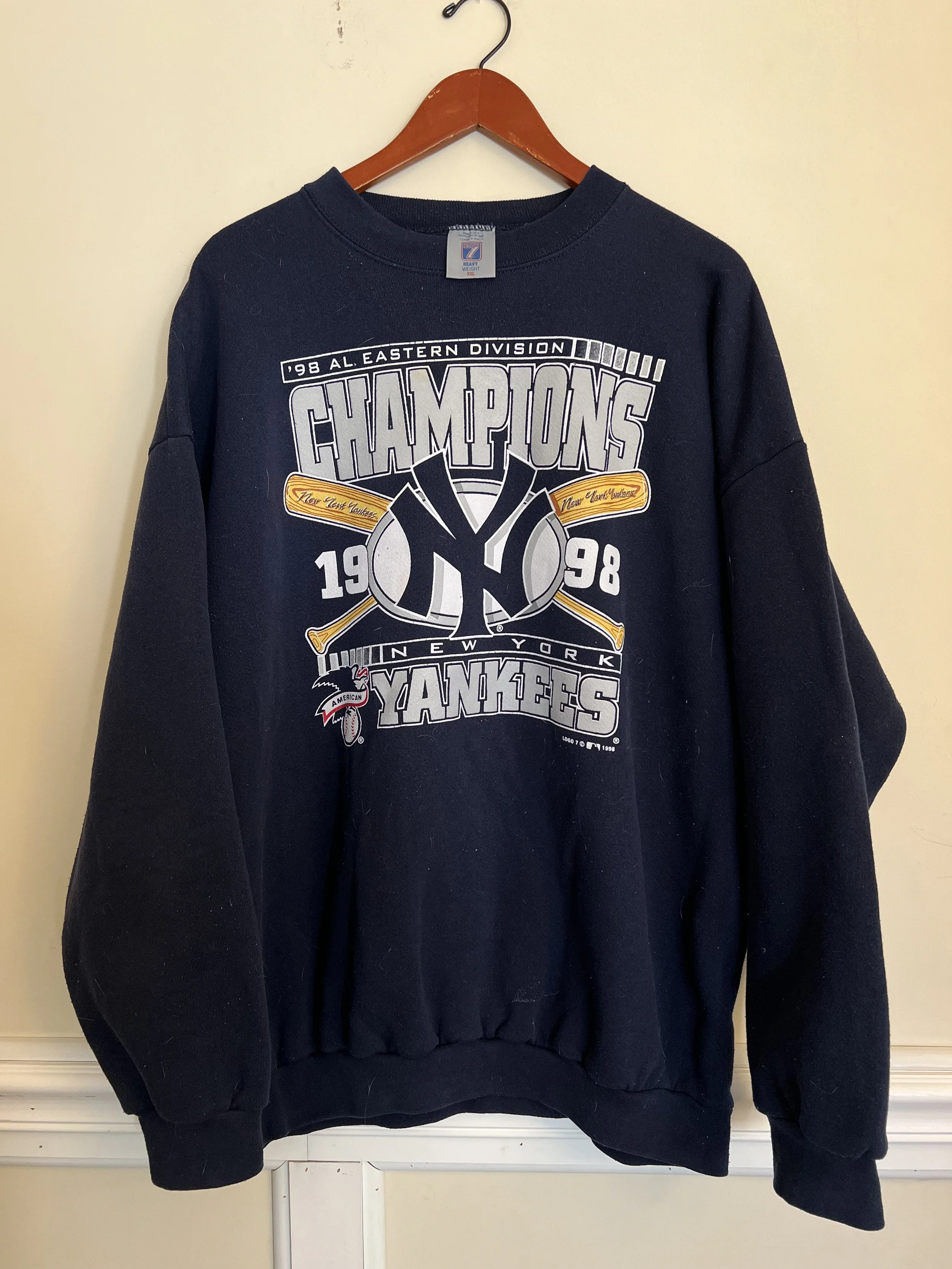 Vintage 1998 7 Logo New York Yankees crewneck