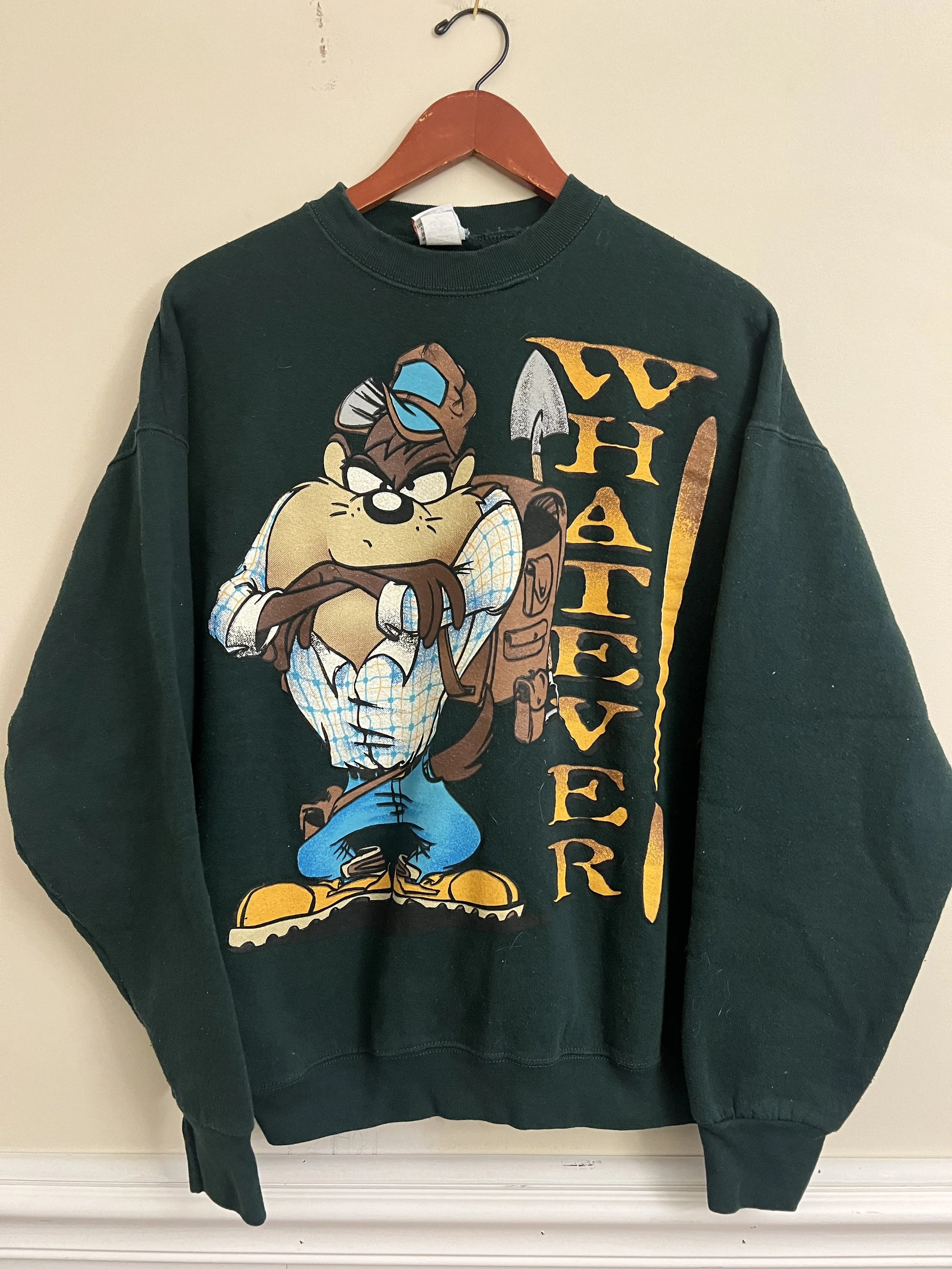 Vintage 90s Taz "Whatever" Crewneck