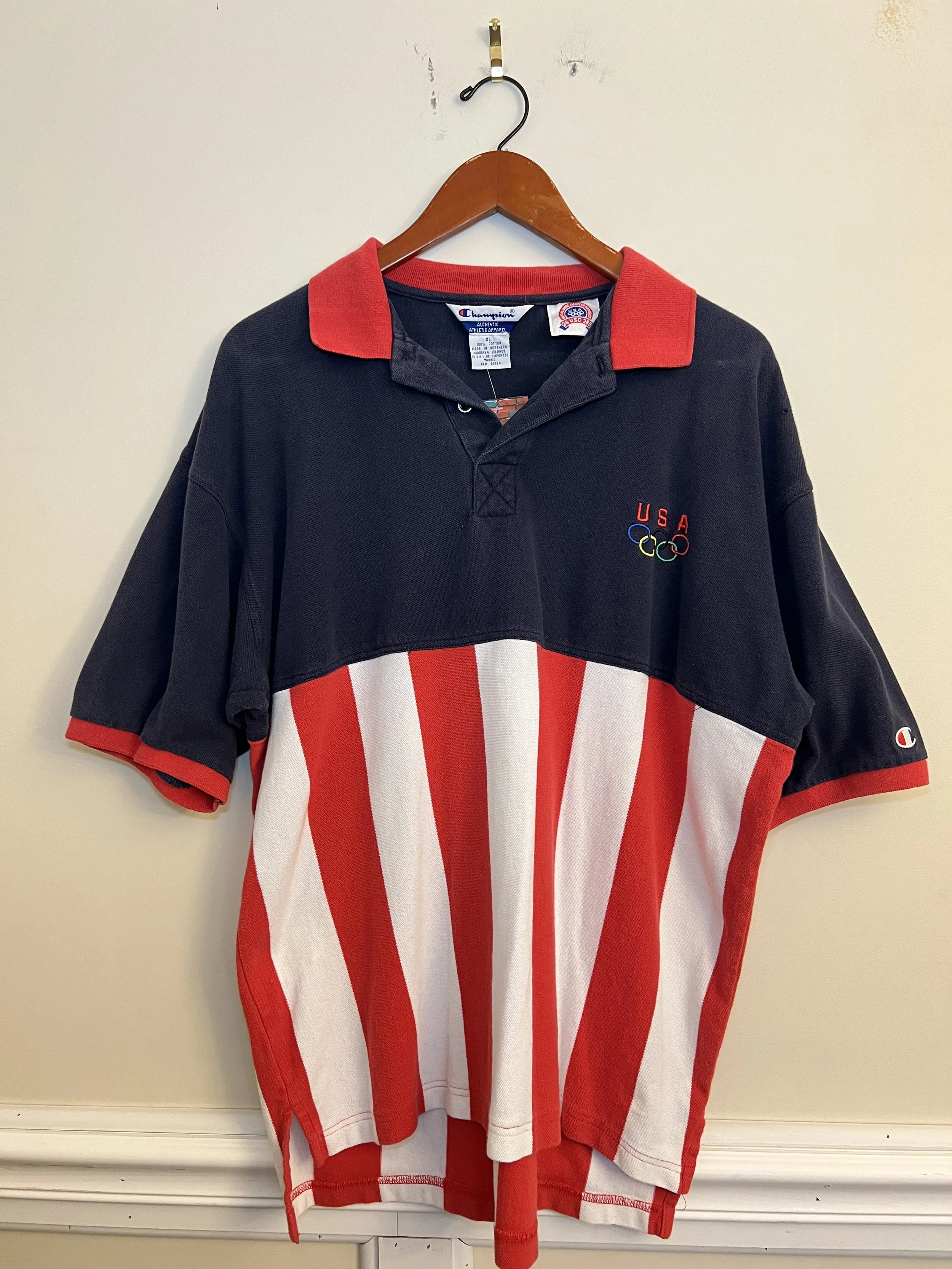 Vintage Champion USA Olympic Polo Tee