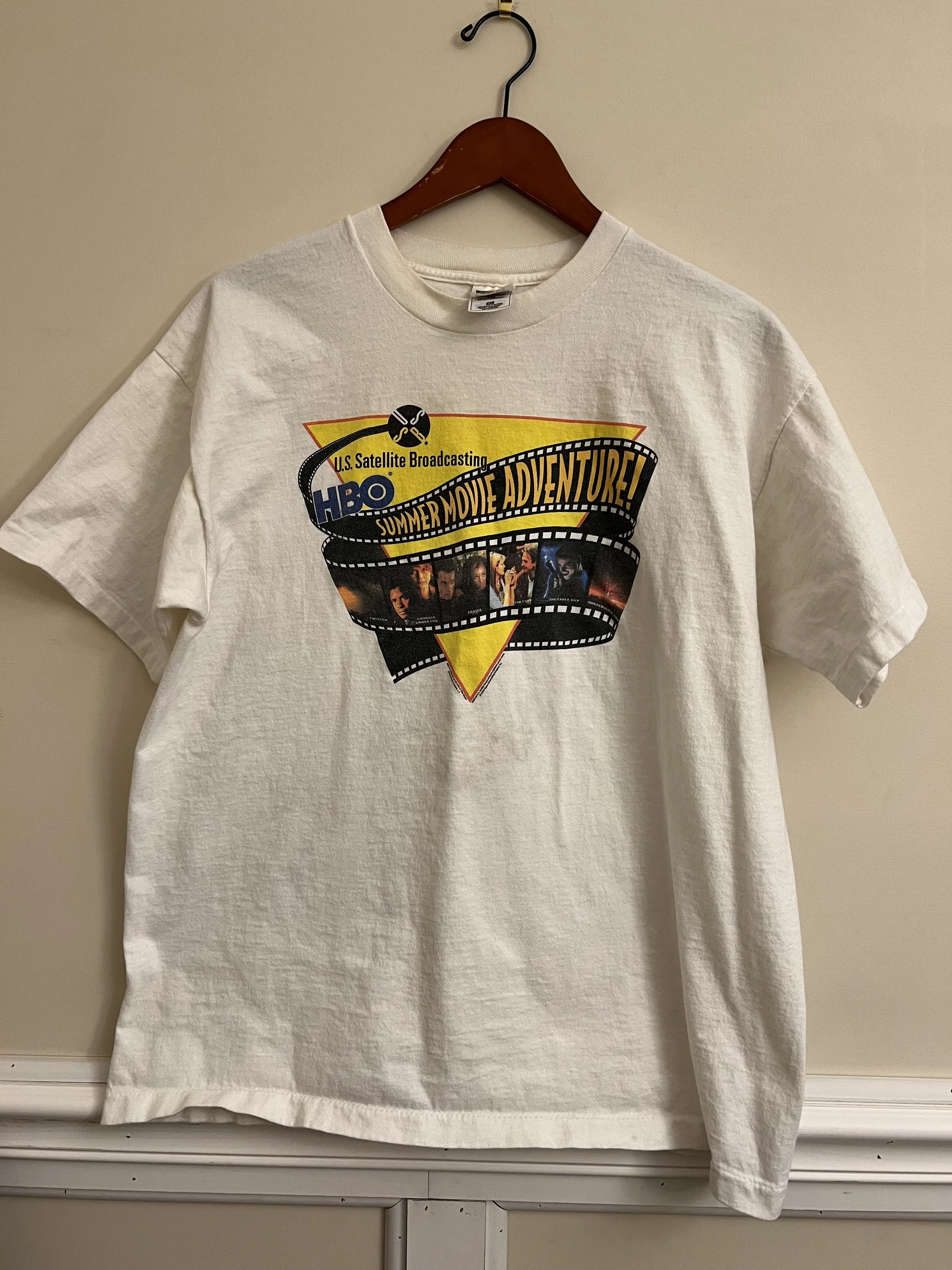 Vintage 90s Single Stitch HBO “Summer Movie Adventure” Promo Tee