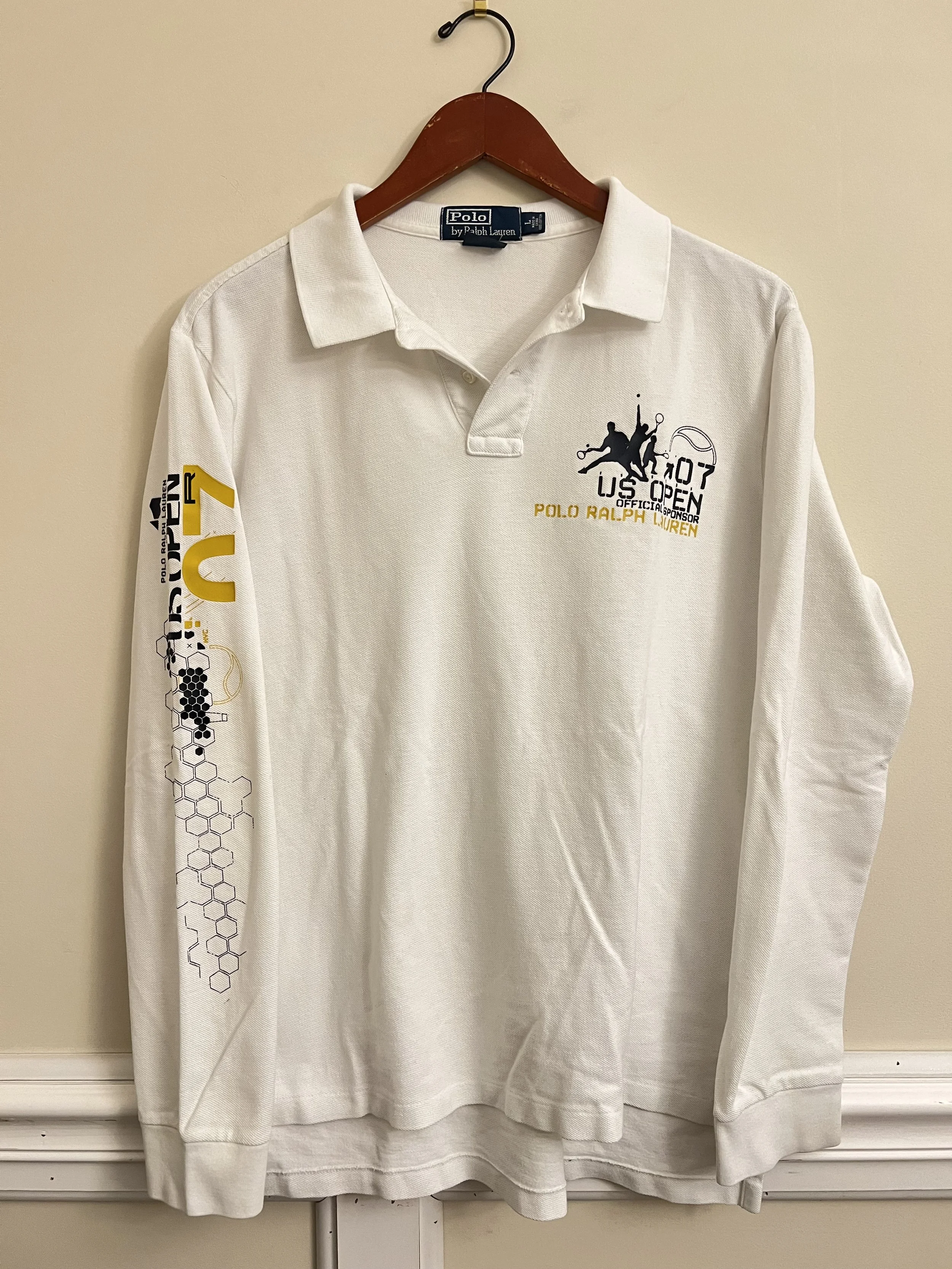 Polo Ralph Lauren 2007 US Open Long Sleeve Polo Shirt Tennis
