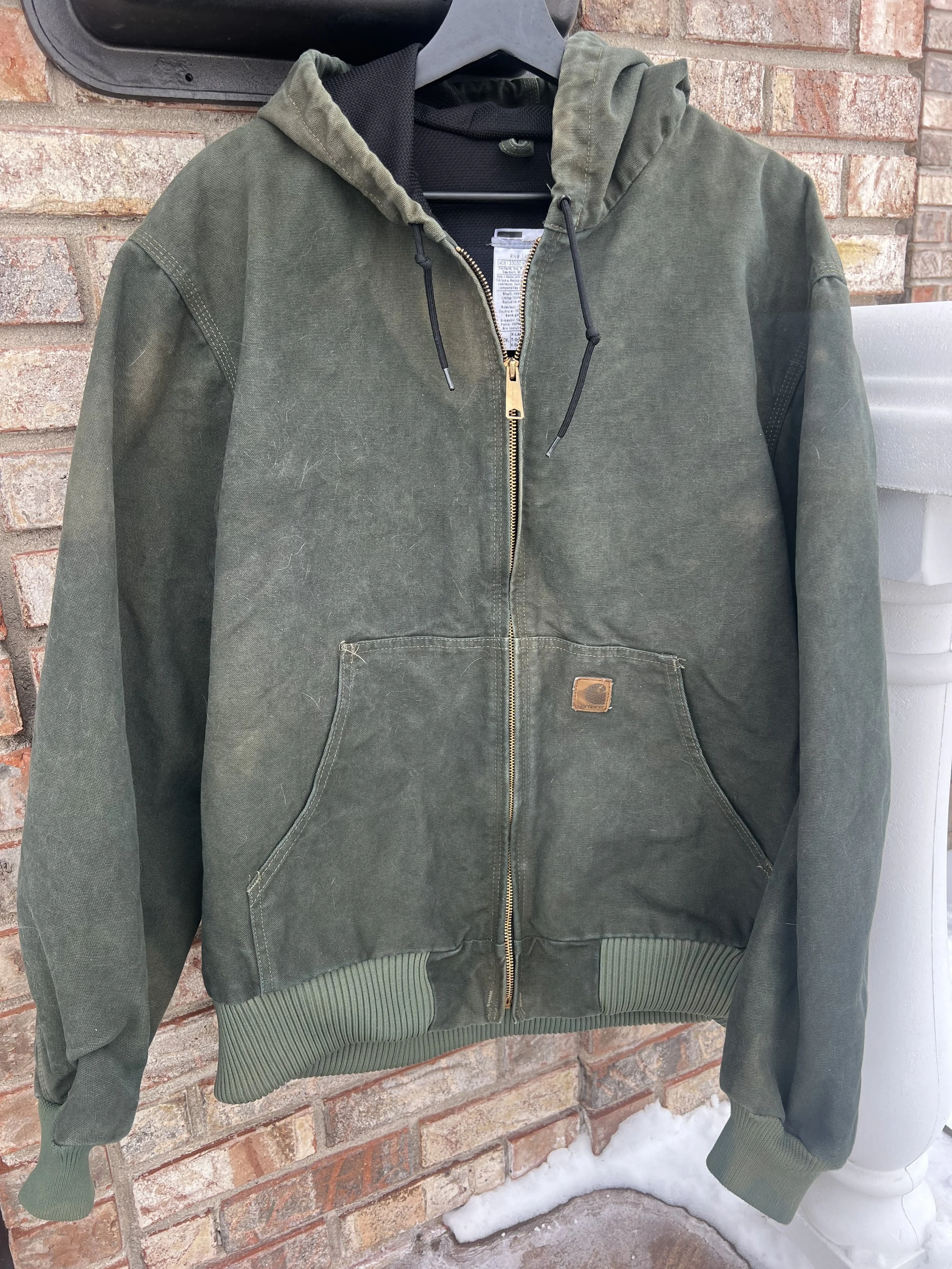 Vintage 90s Green Dyed Carhartt Active Jacket