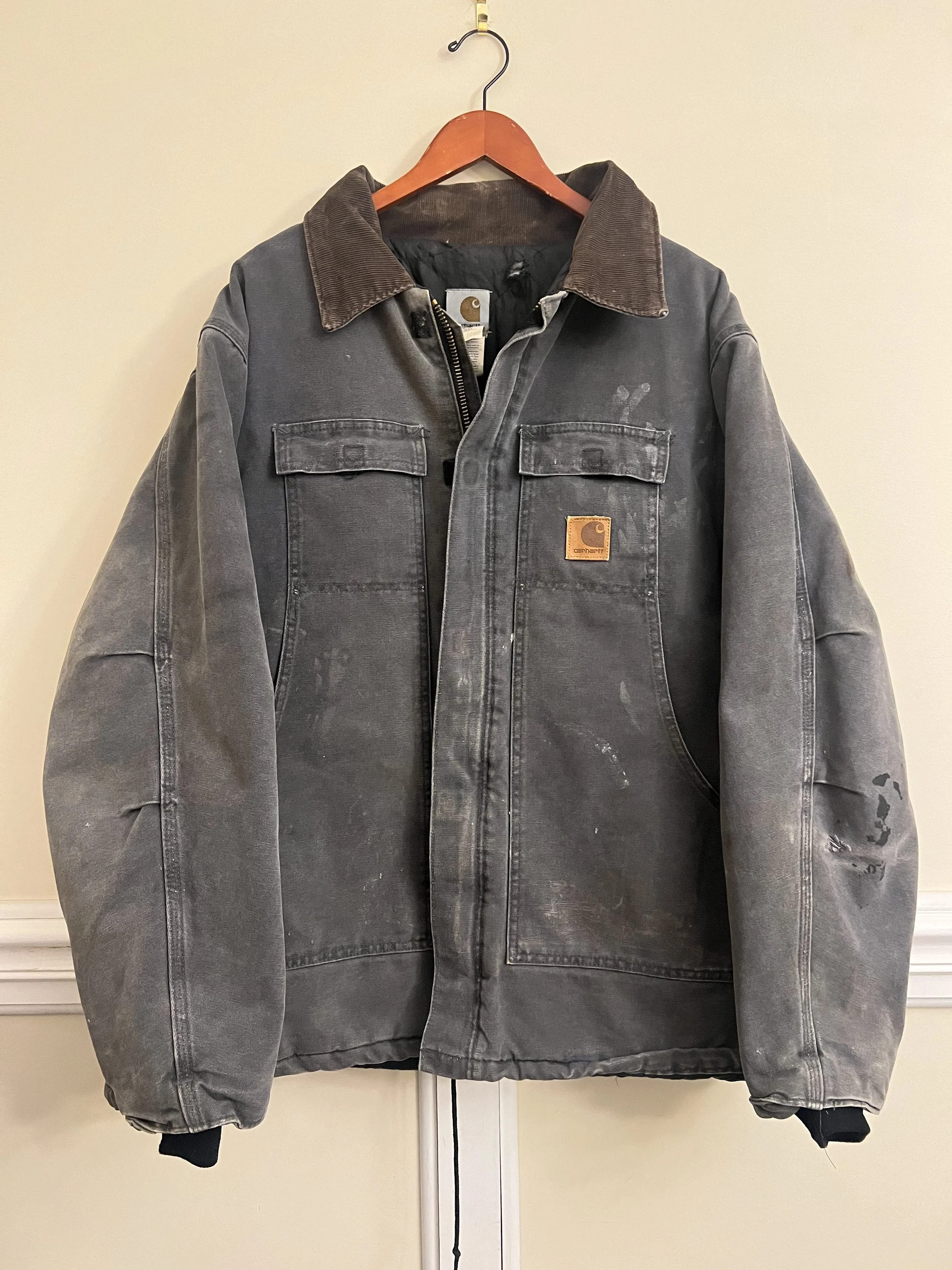 Vintage Grey Distressed 90s C26PTL Jacket