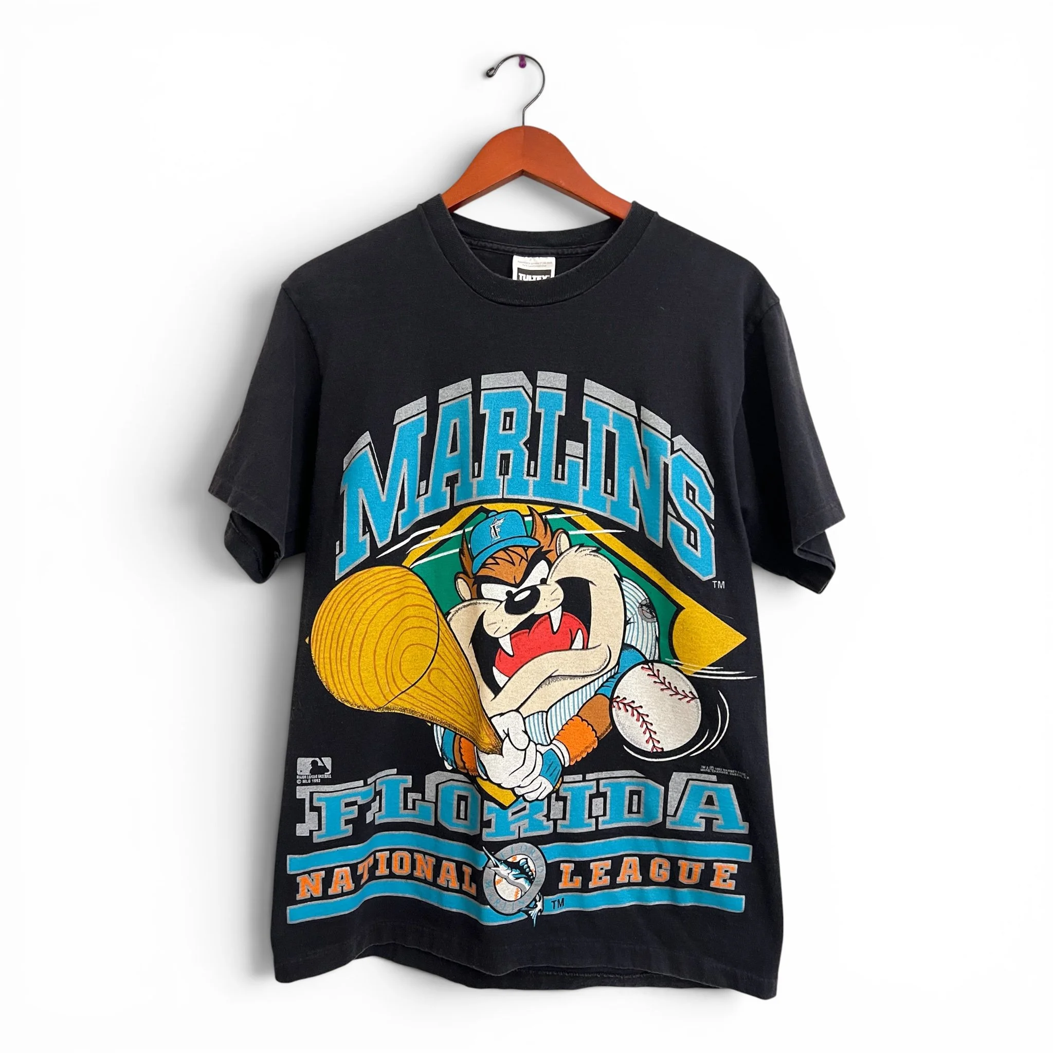 Deadstock Tultex 1993 Florida Marlins Taz graphic