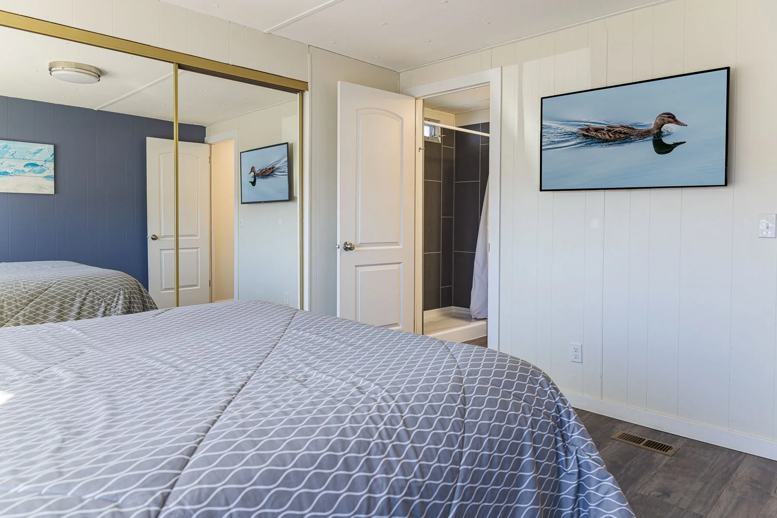 interior master bedroom estate photography spokane