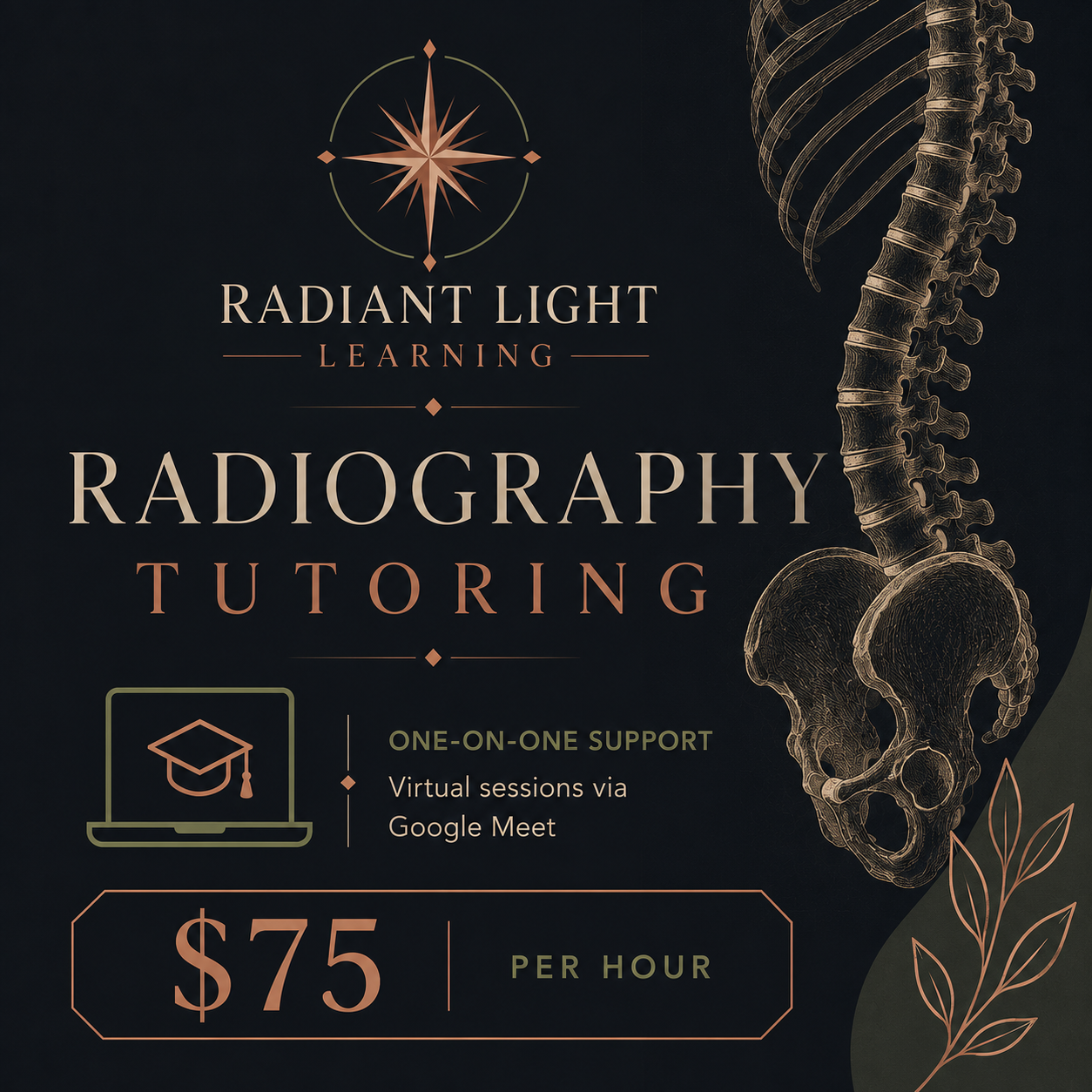 One-on-One Radiography Student Tutoring (Virtual)
