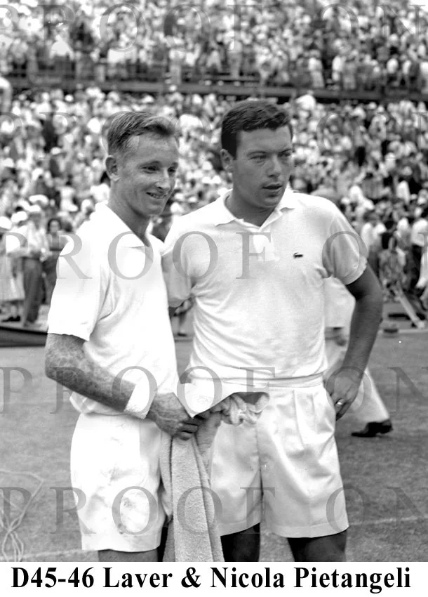 ROD LAVER and NICOLA Pietrangeli. davis cup D45-46.jpg