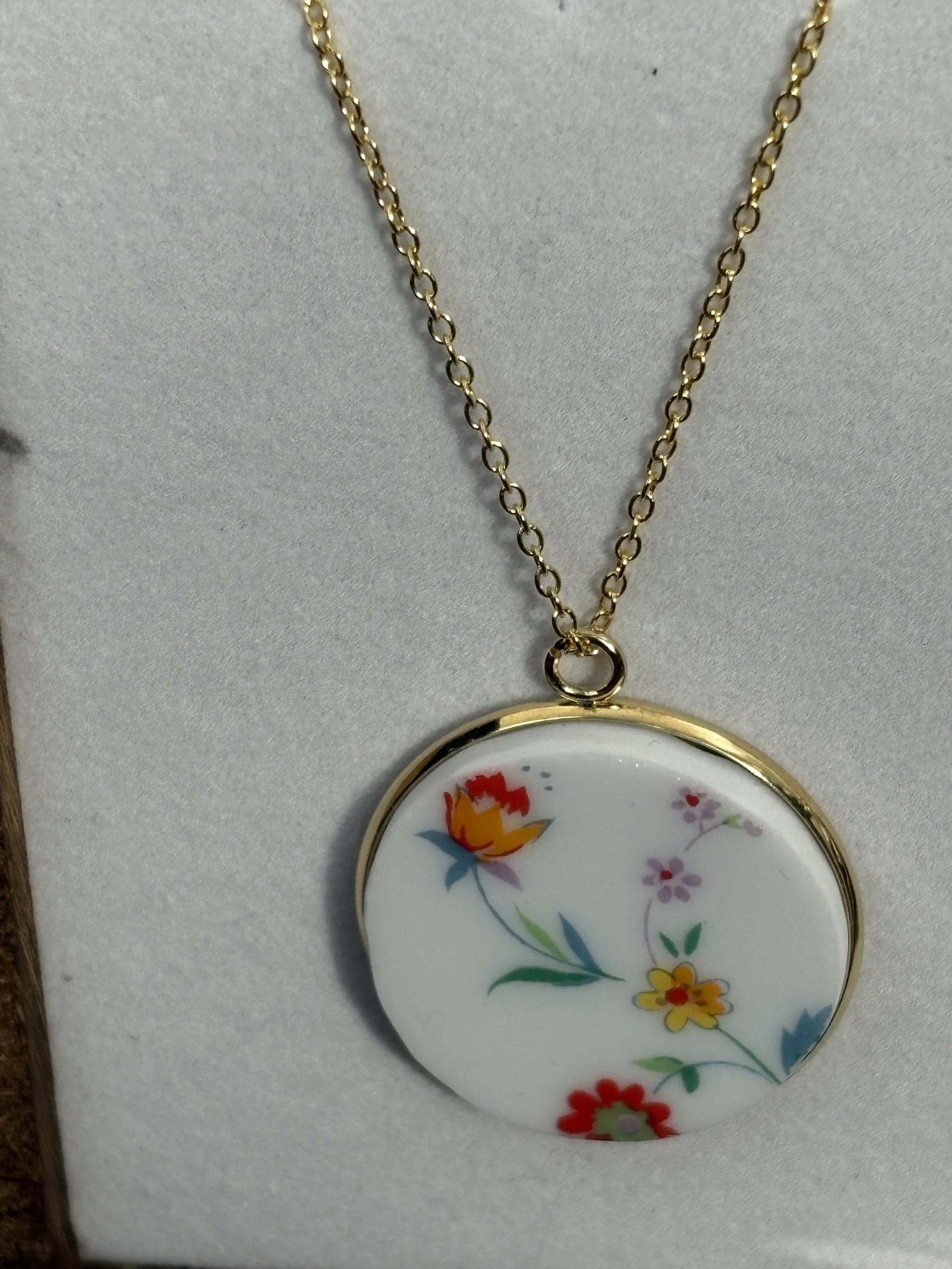 Upcycled China Necklace