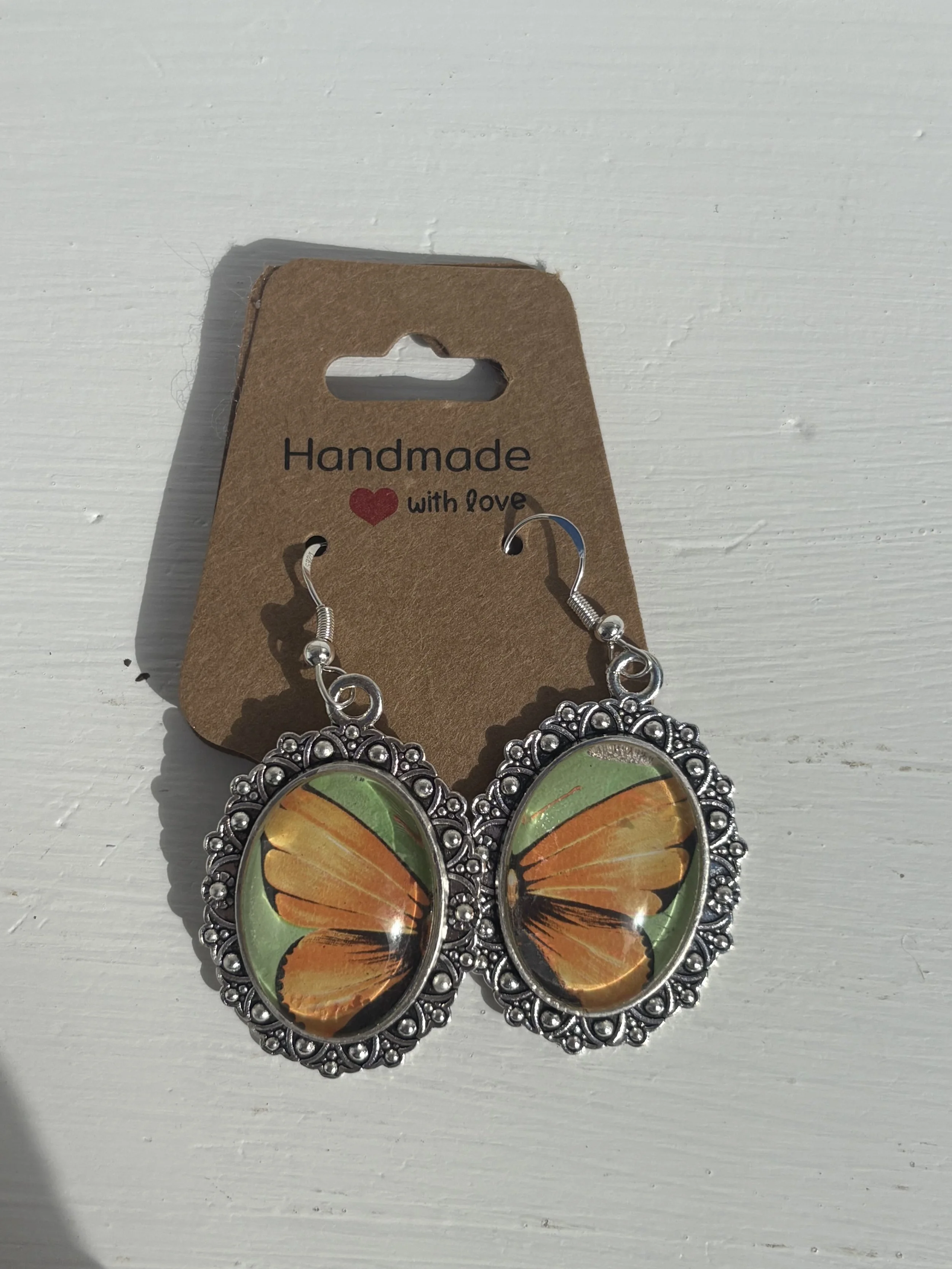 Vintage Stamp Earrings