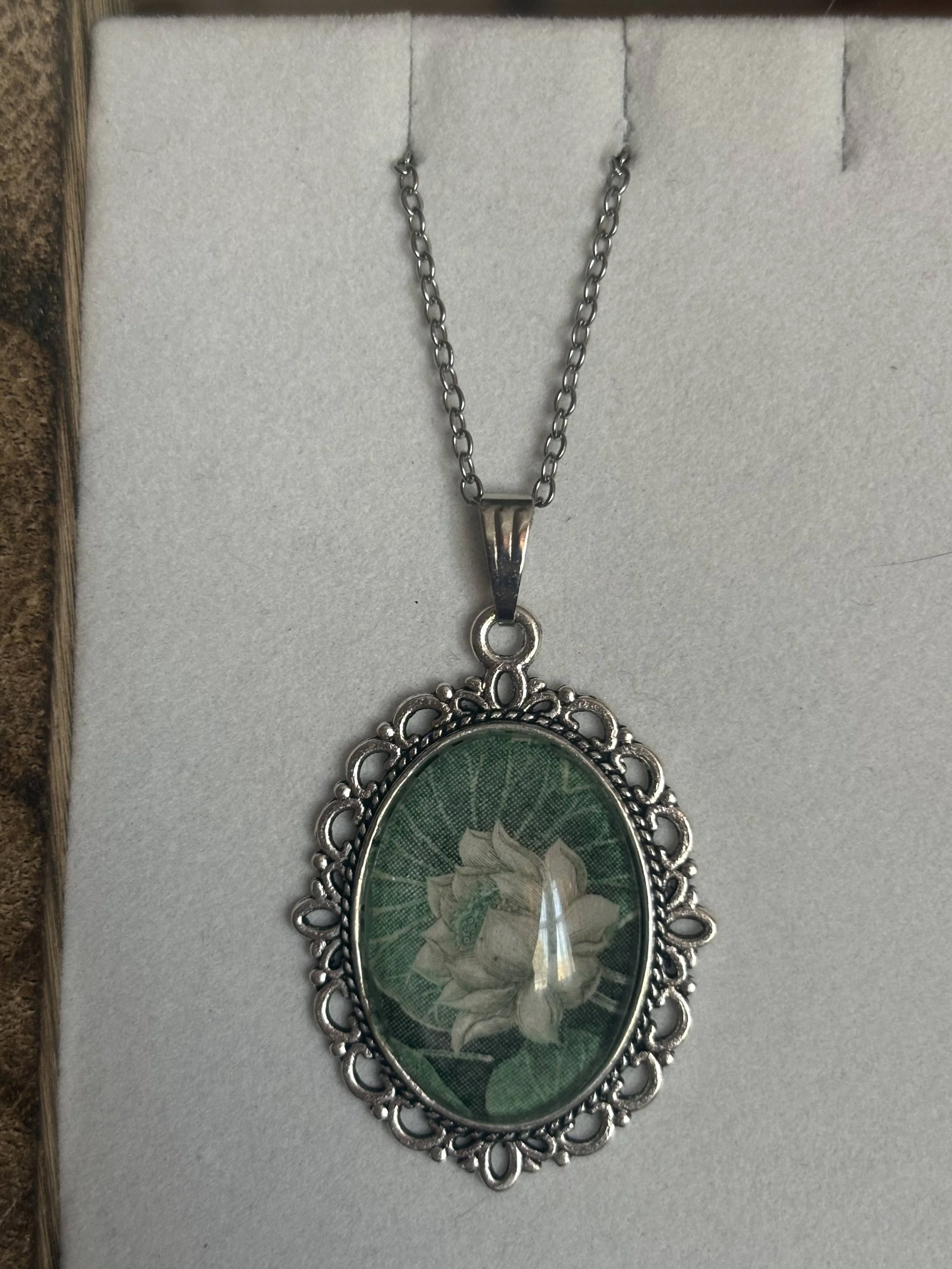 Vintage Stamp Necklace