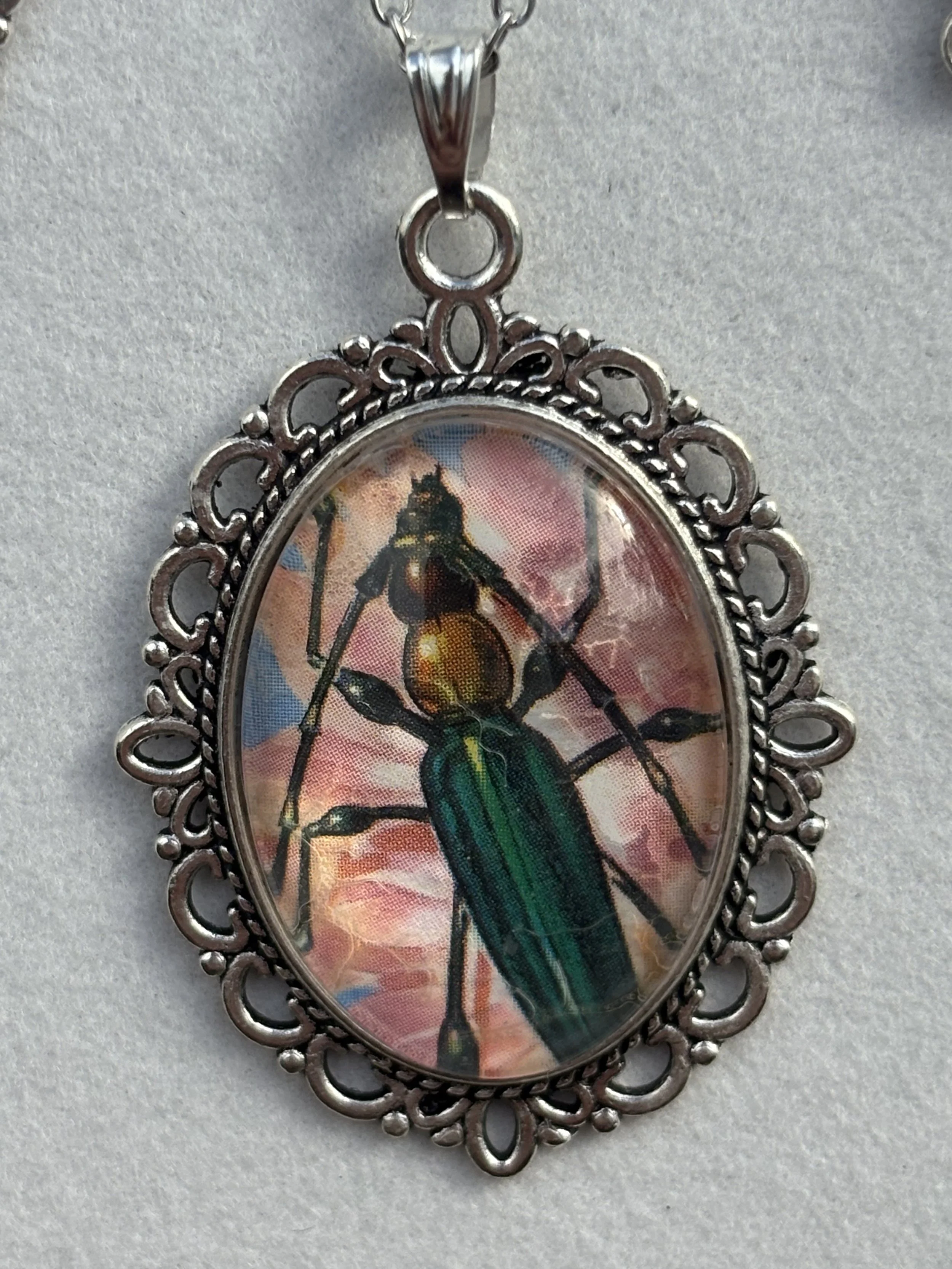 Vintage Stamp Necklace