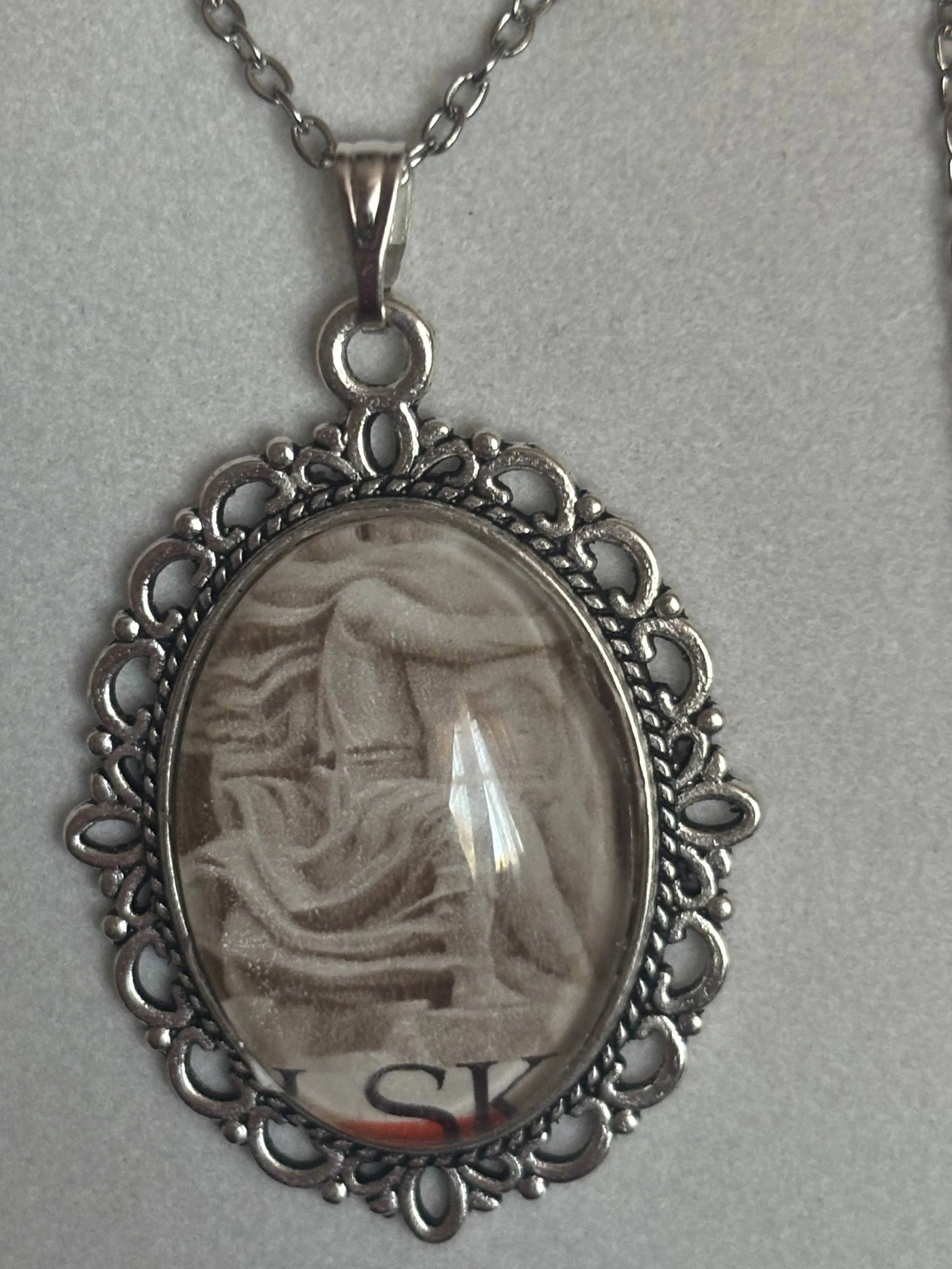 Vintage Stamp Necklace