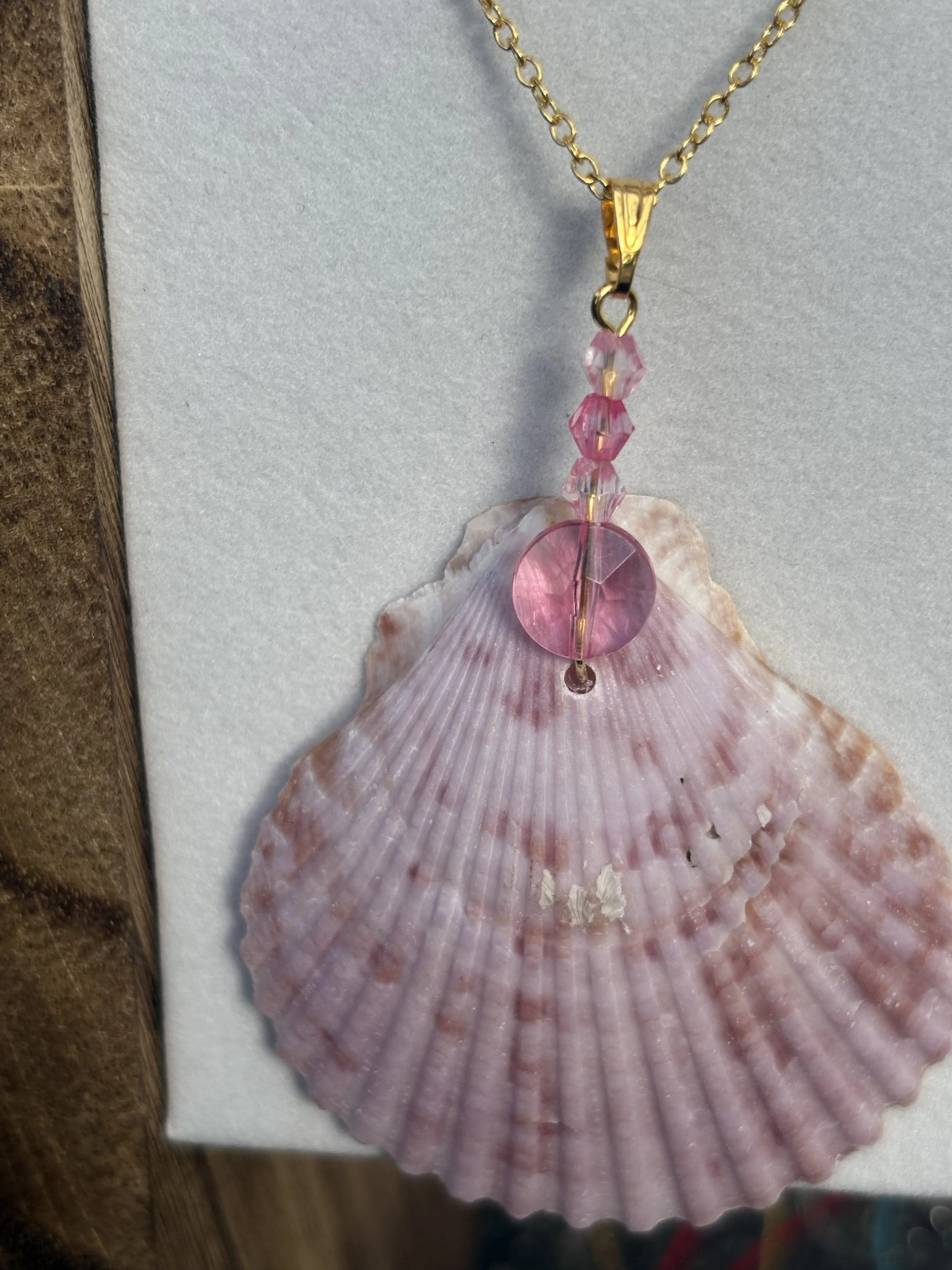 Pink Horizon Shell Necklace