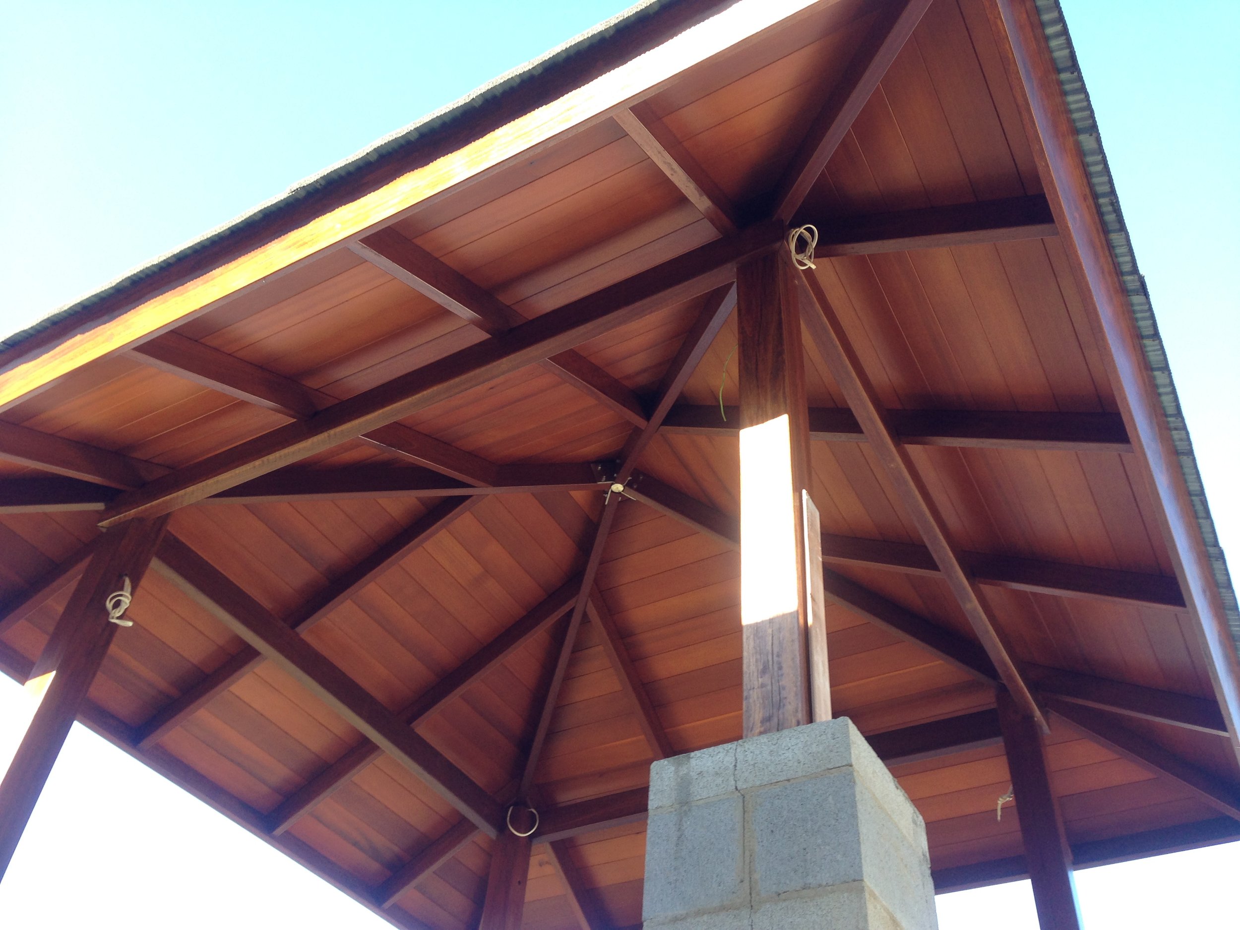 Cedar Hardwood Gazebo for a pool resort feel