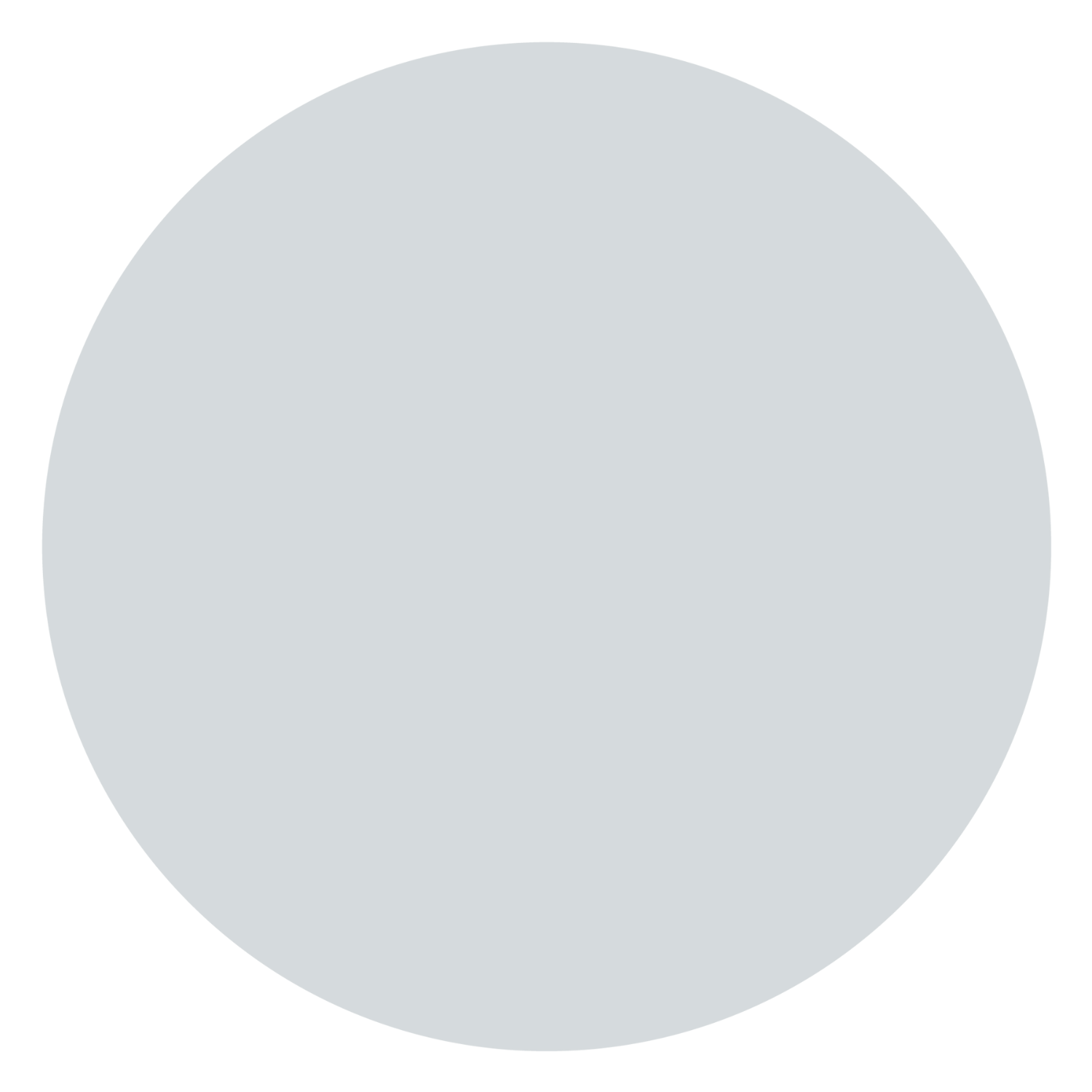 A dark blue pie chart with no labels or additional details.