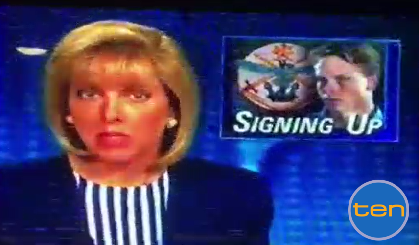 Ten News - Paul Gardner Brook enlisting in the army