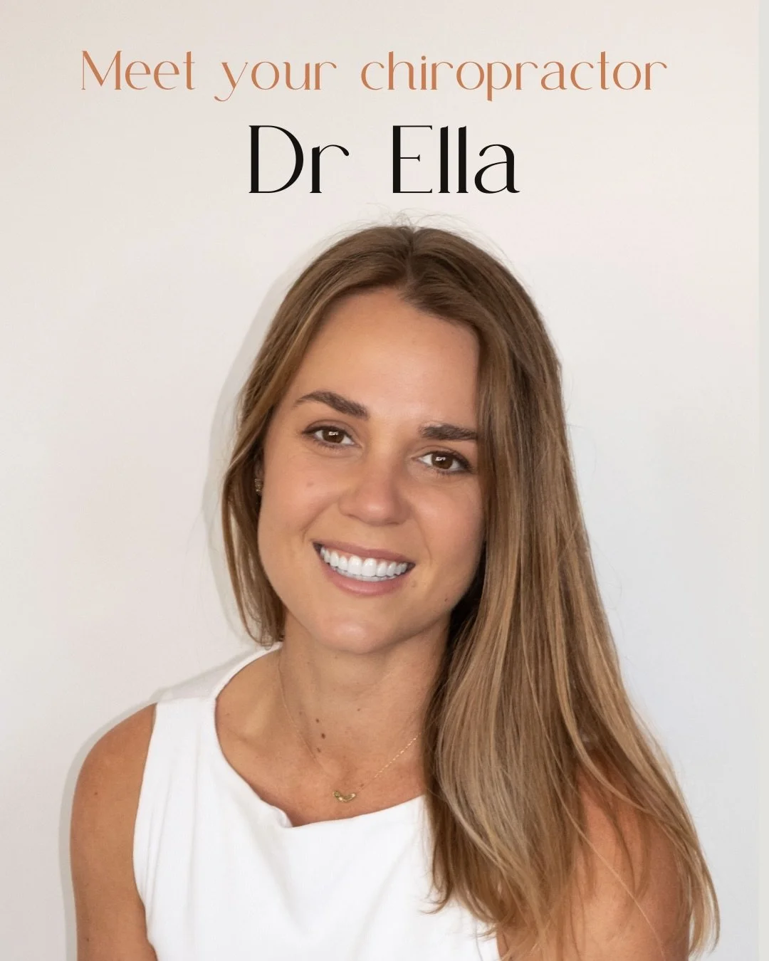 Meet you chiropractor, Dr Ella!
