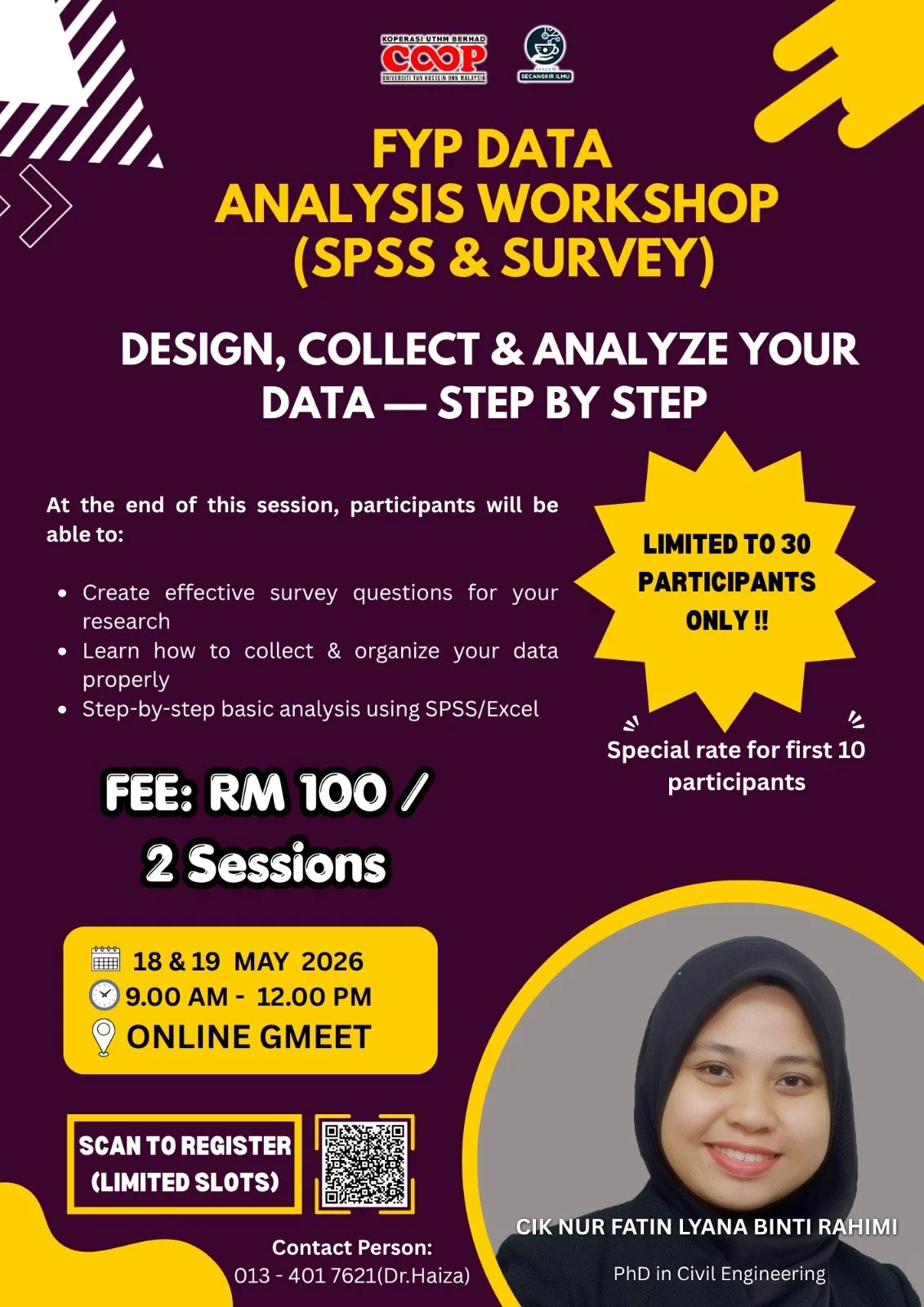 FYP Data Analysis Workshop (SPSS & Survey)