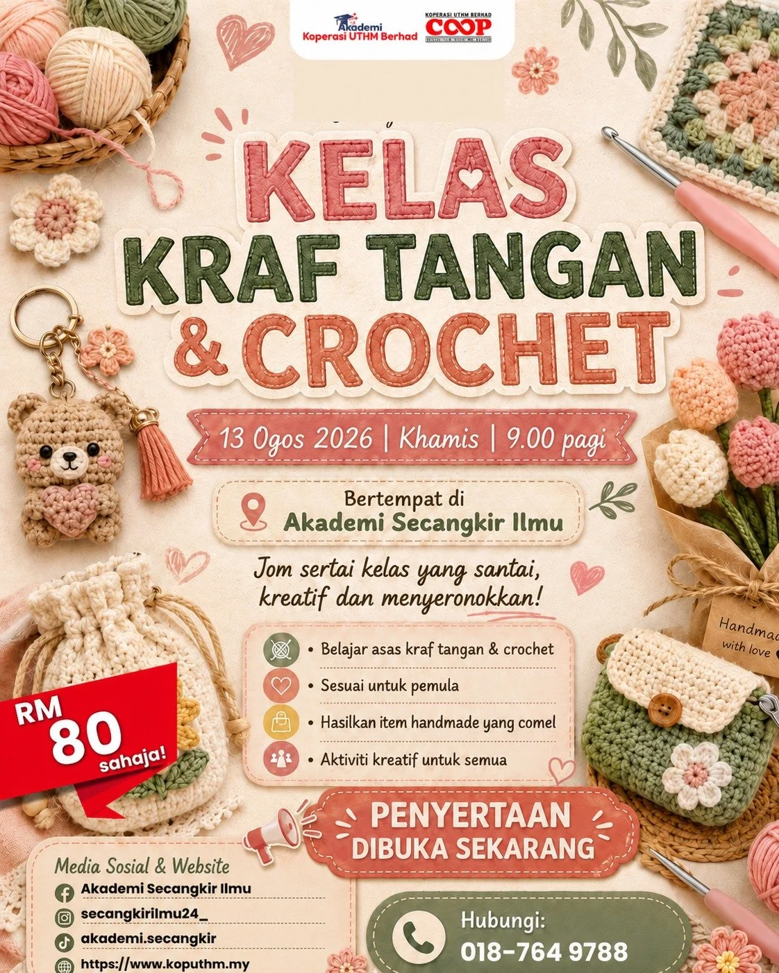Kelas Kraf Tangan & Crochet