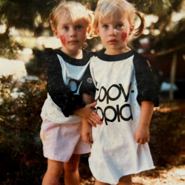 	
Two young identical twins. A childhood picture of Jessica Hansen, LMFT and Founder of CouplesTherapy.co. Being an identical twin is what inspired Jessica to become a Couples Therapist.