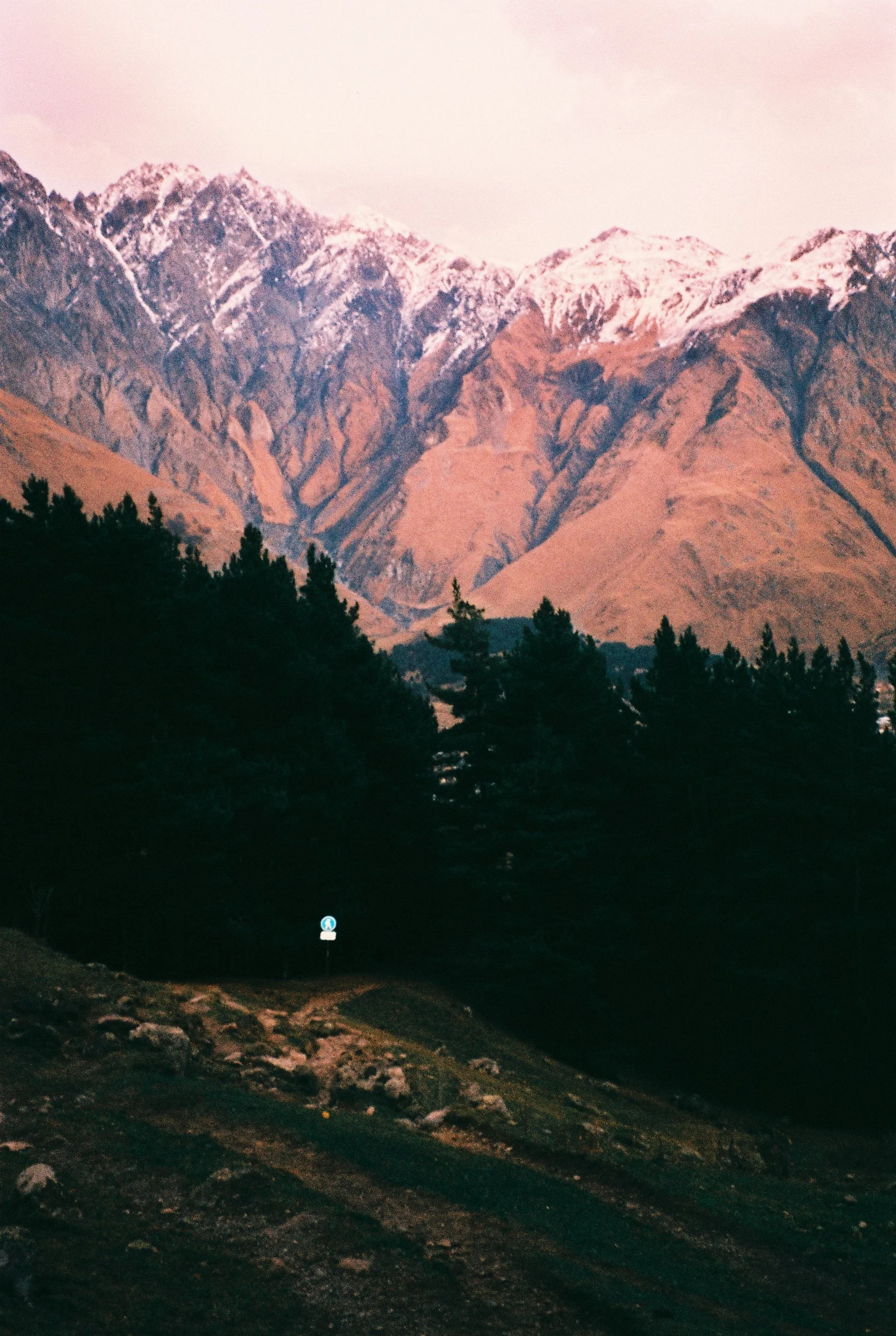 sunset in the mountains
