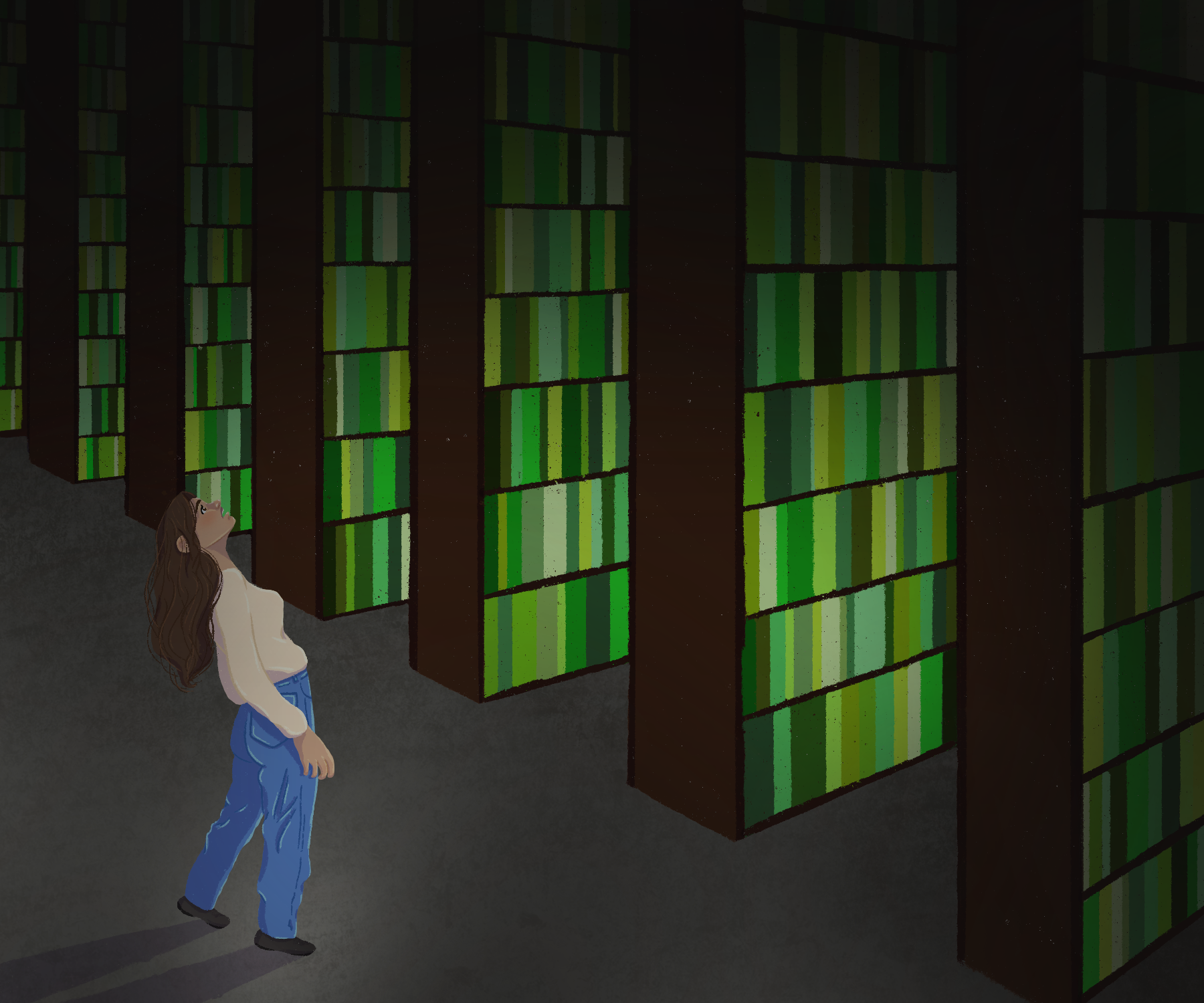 illustration for 'the midnight library' book