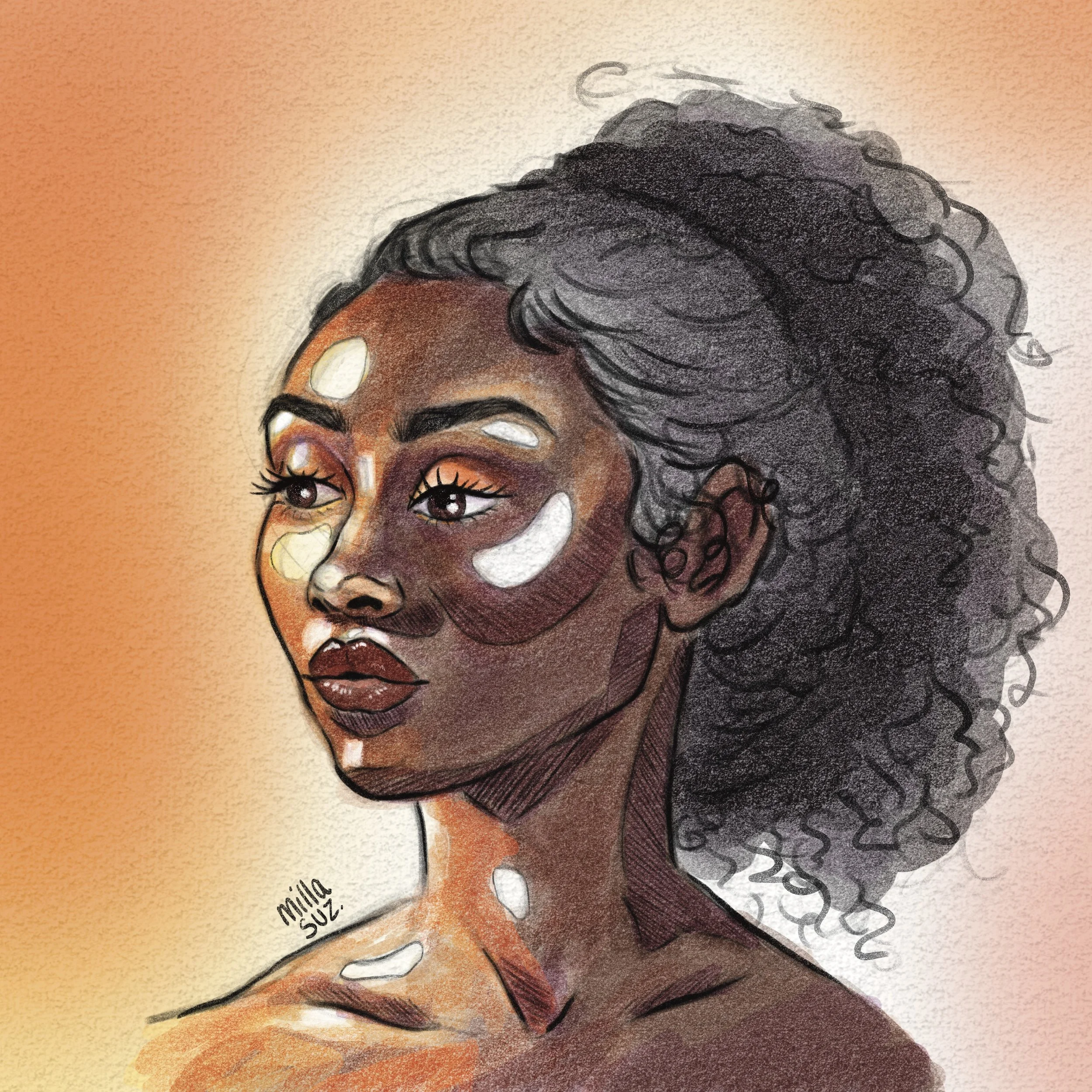orange glow