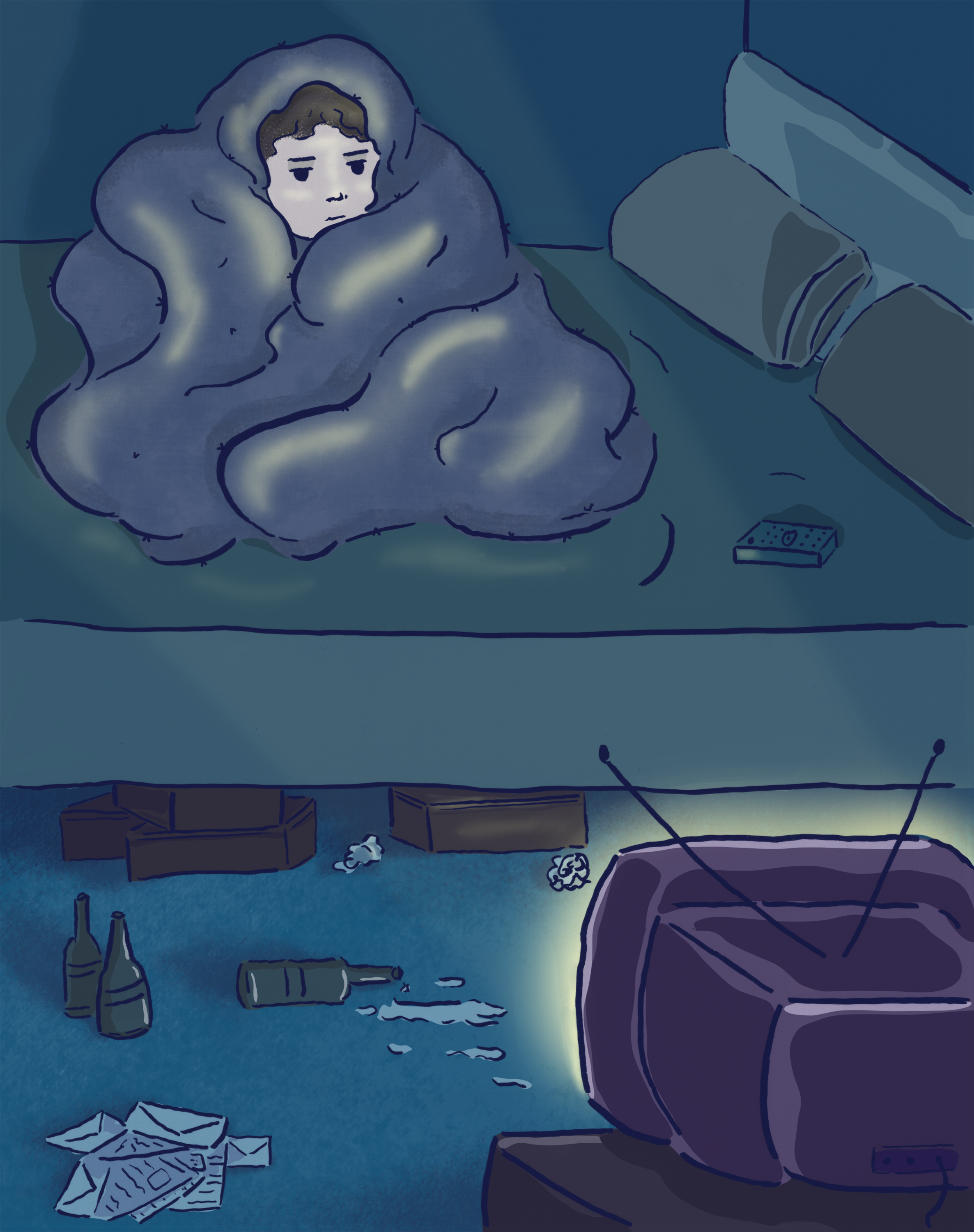 sloth - 7 deadly sin illustration