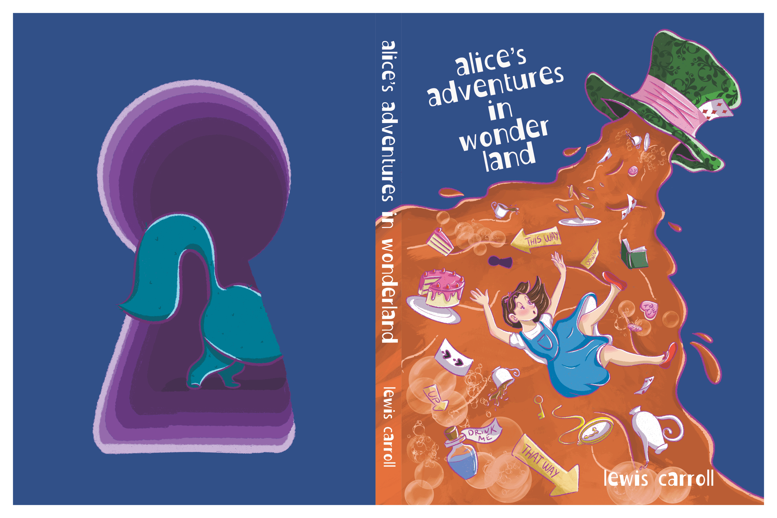 alice's adventures in wonderland book cover