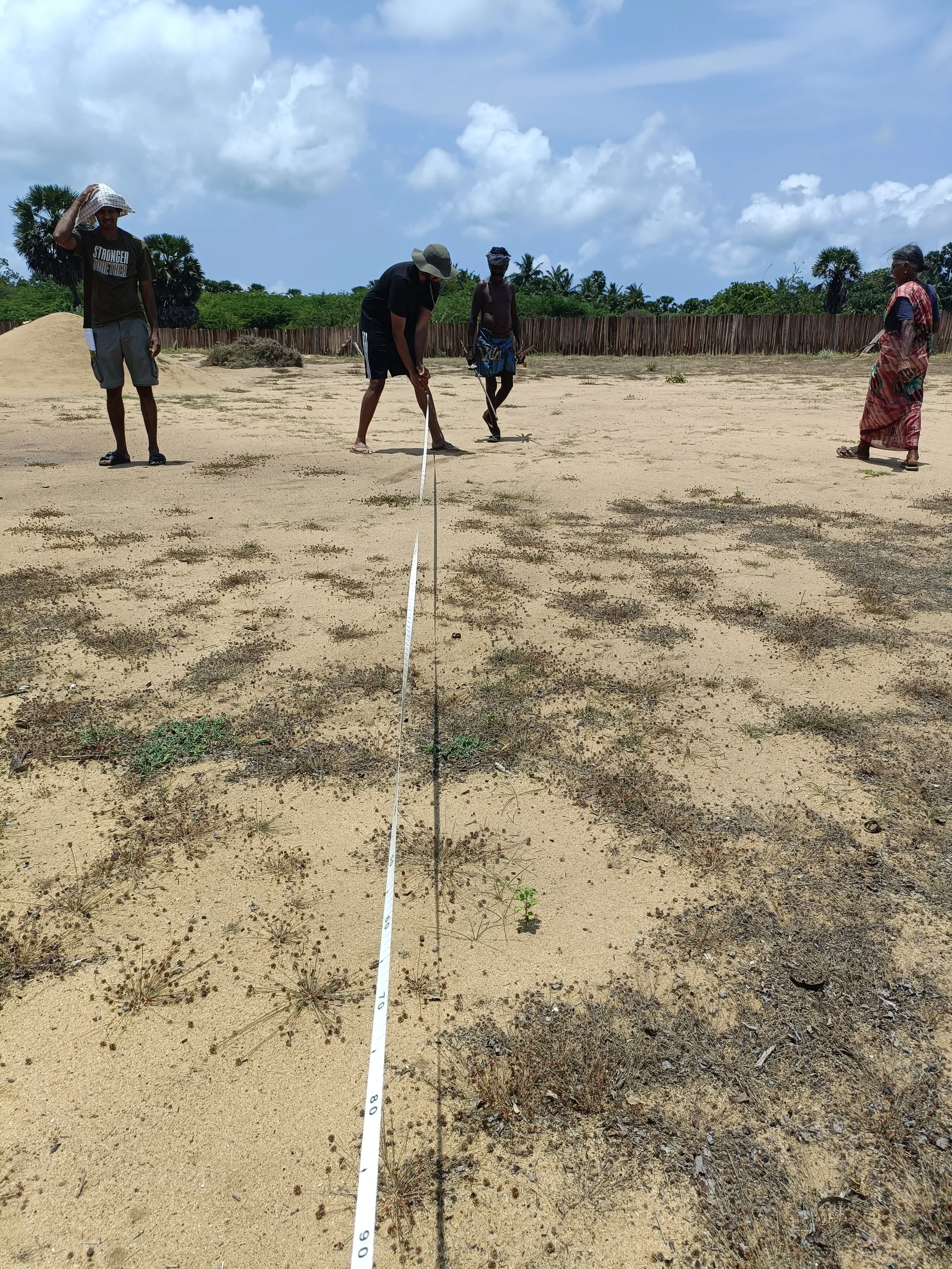 Marking distance between food forest guilds