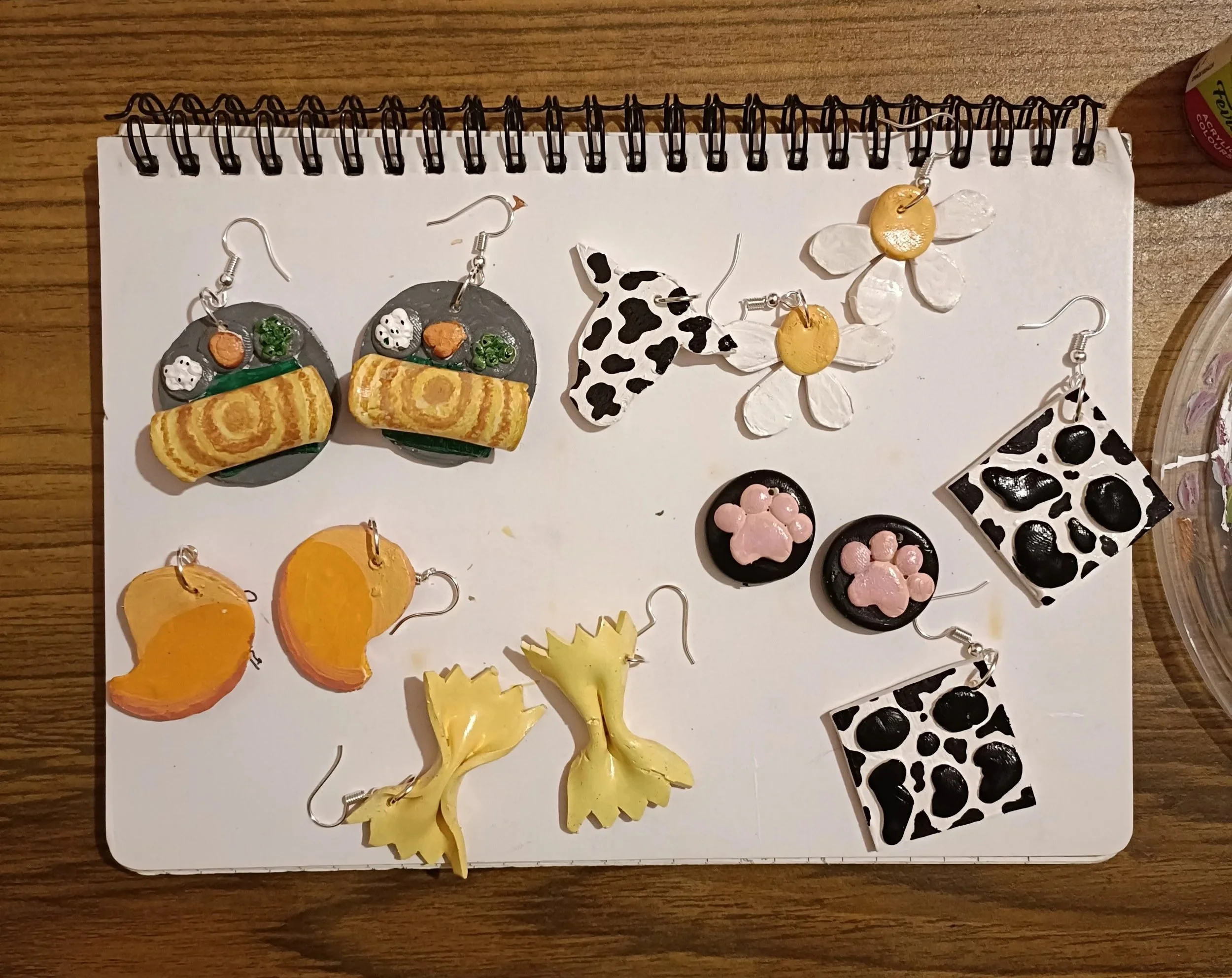 Polymer clay earrings