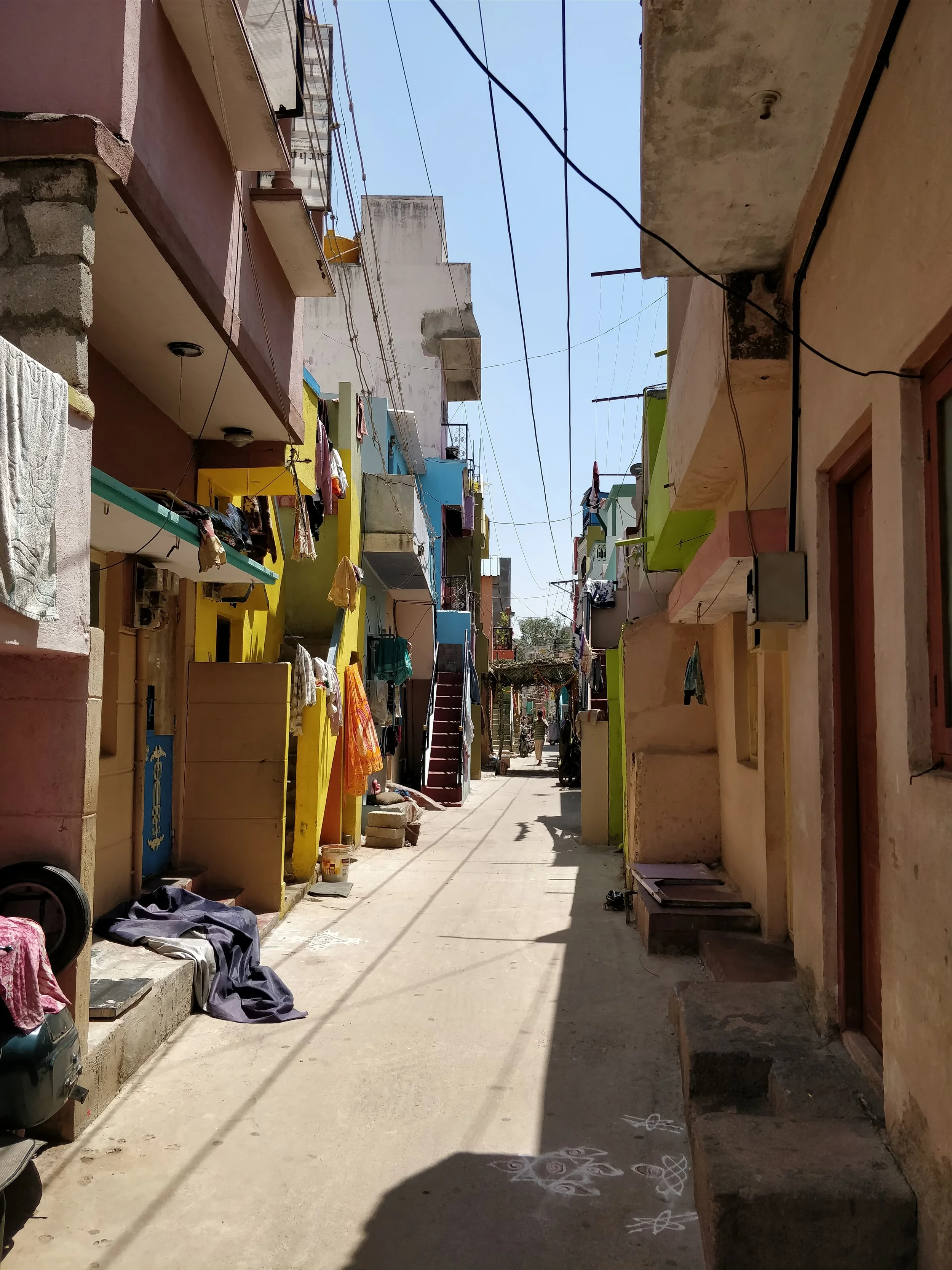 Residential area - narrow streets