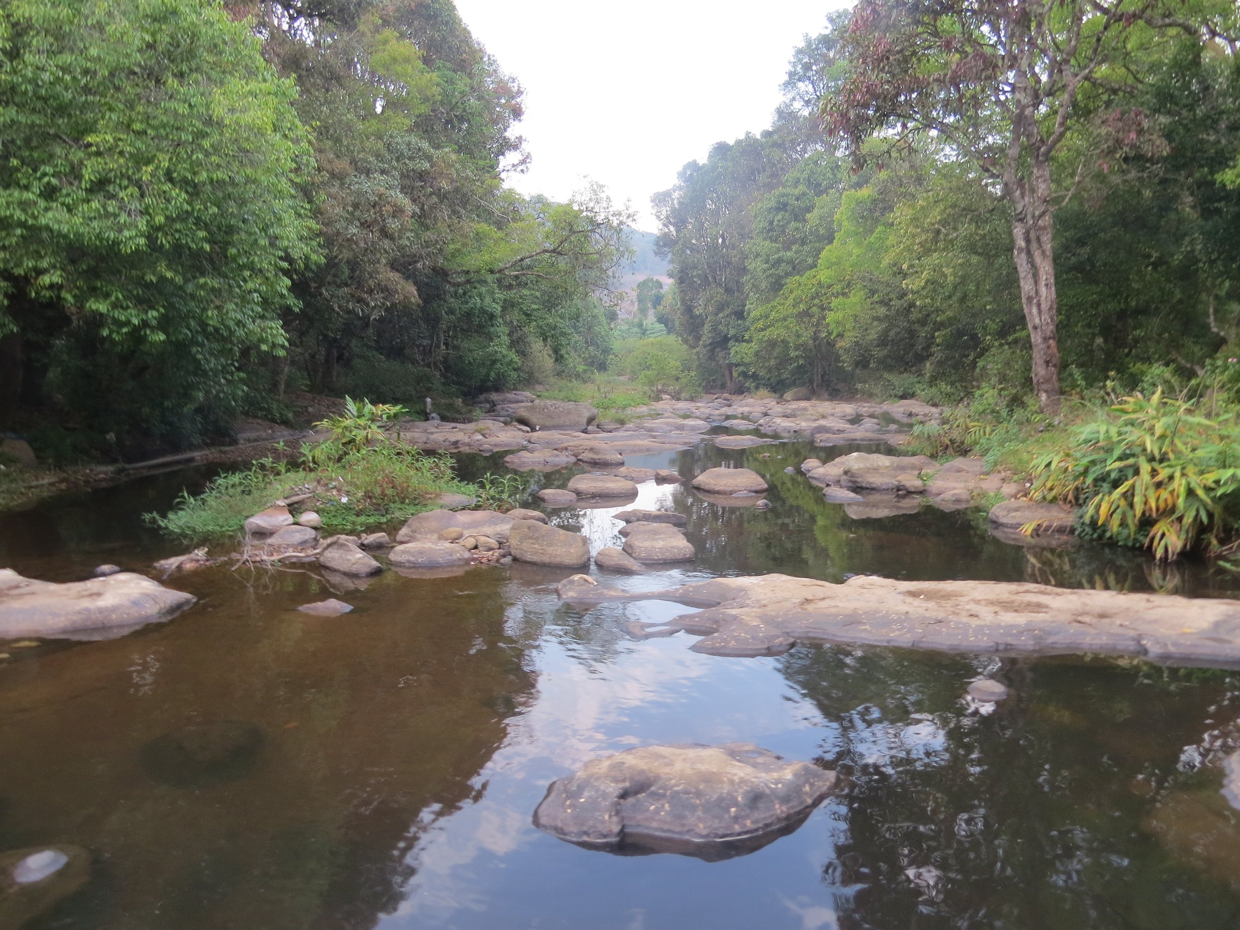 Palar river, close to the site
