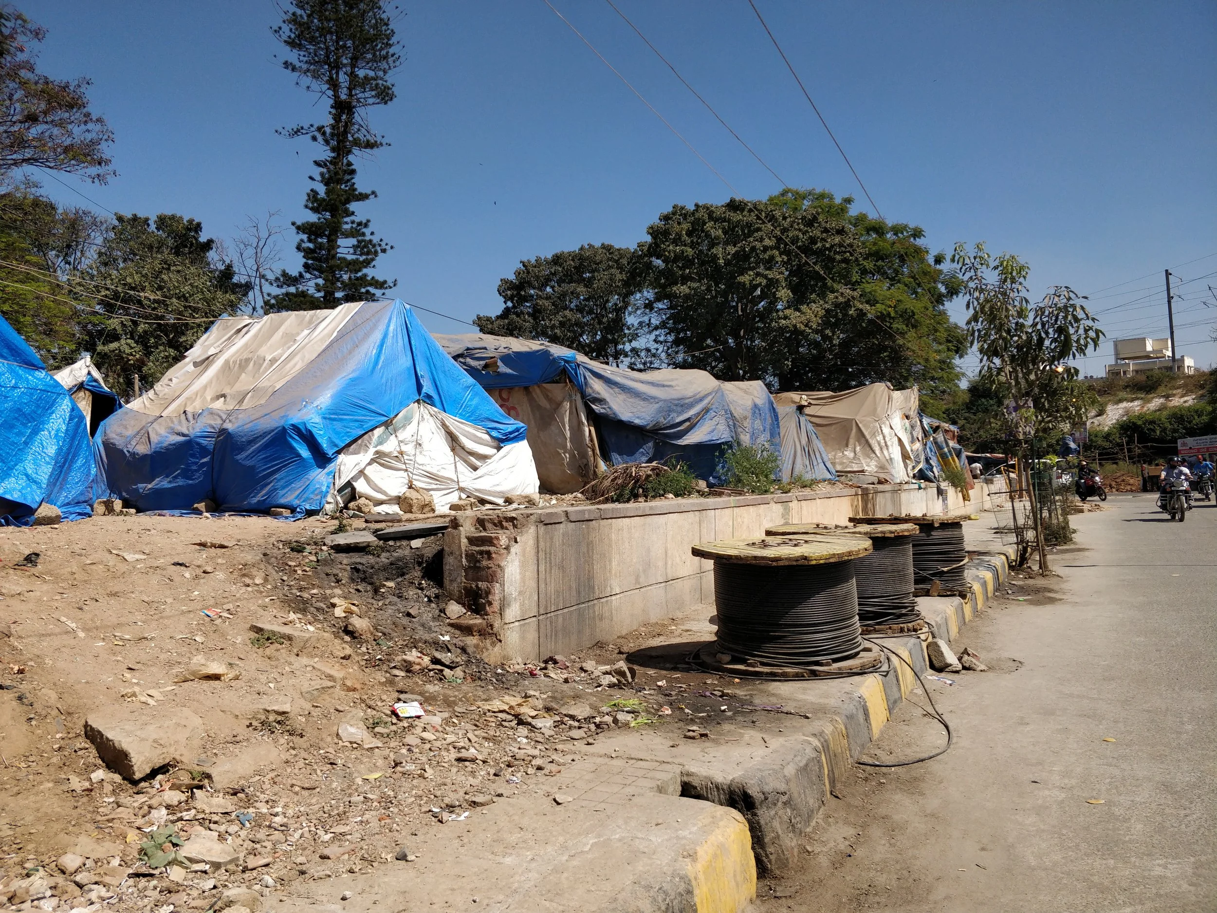 Informal housing and lack of proper pedestrian pathways
