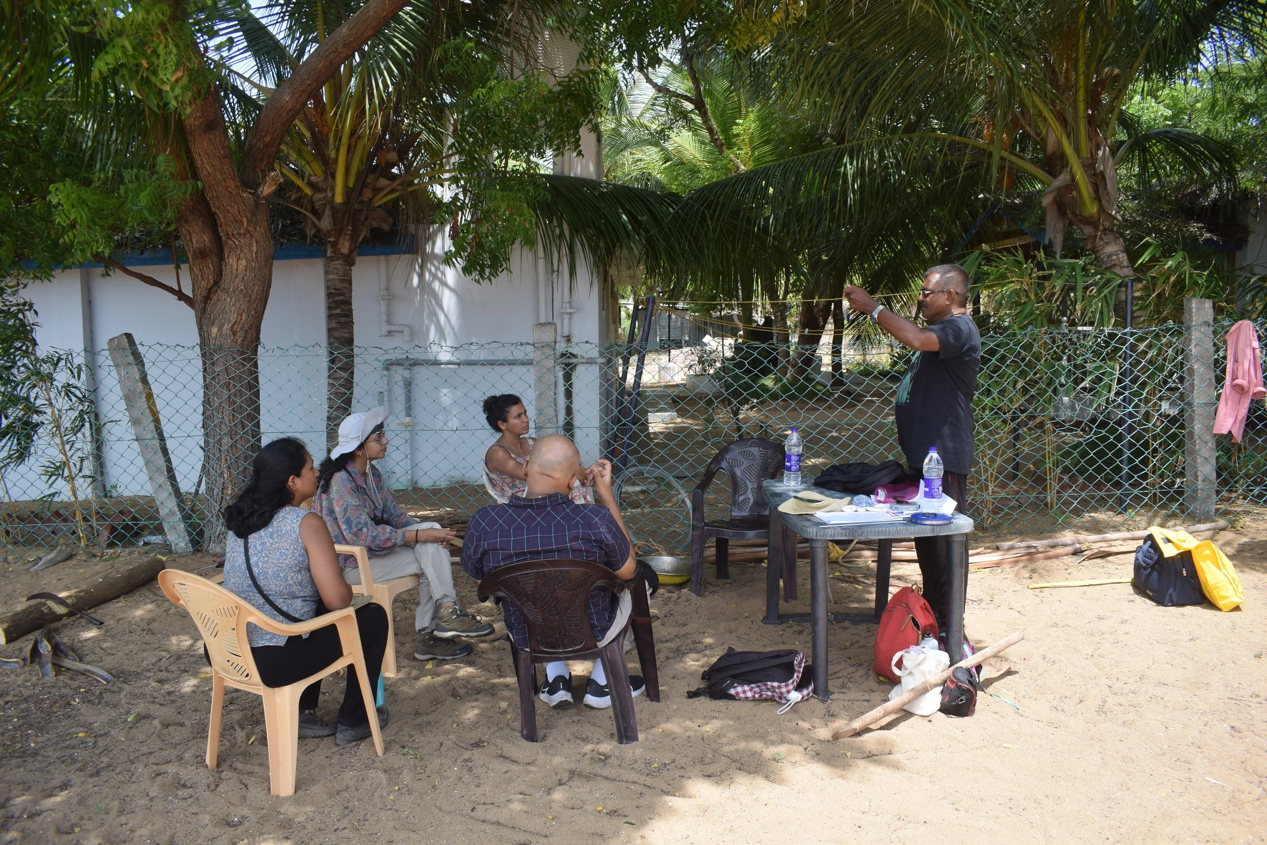 Design discussions with client and manager [photo by Arun Kumar]