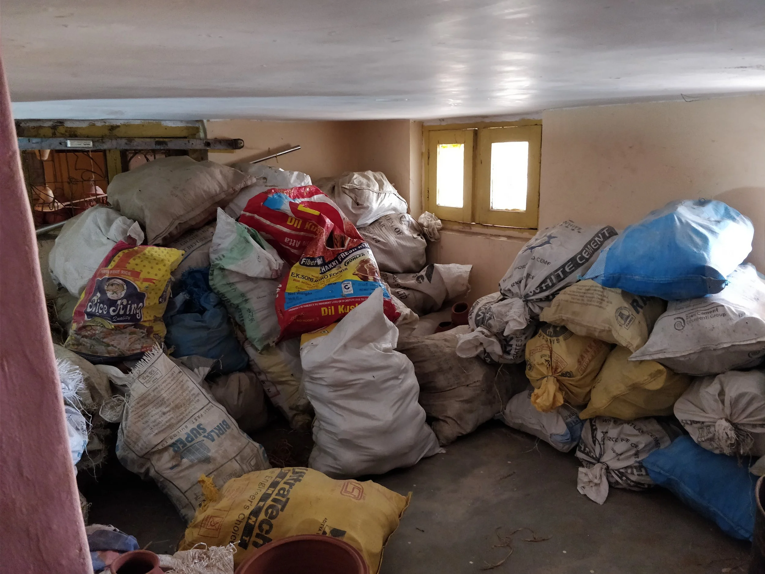 Inadequate storage spaces