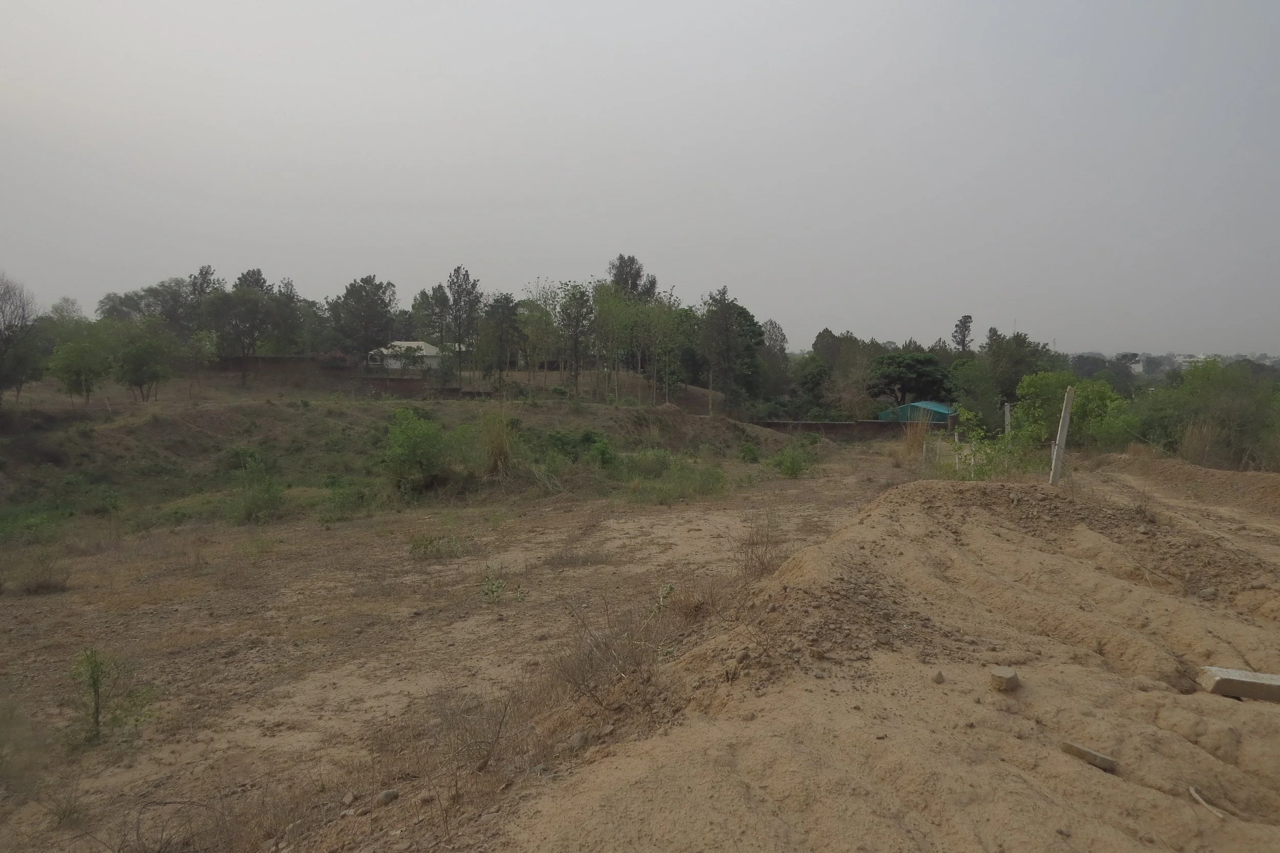 Site with eroded soil