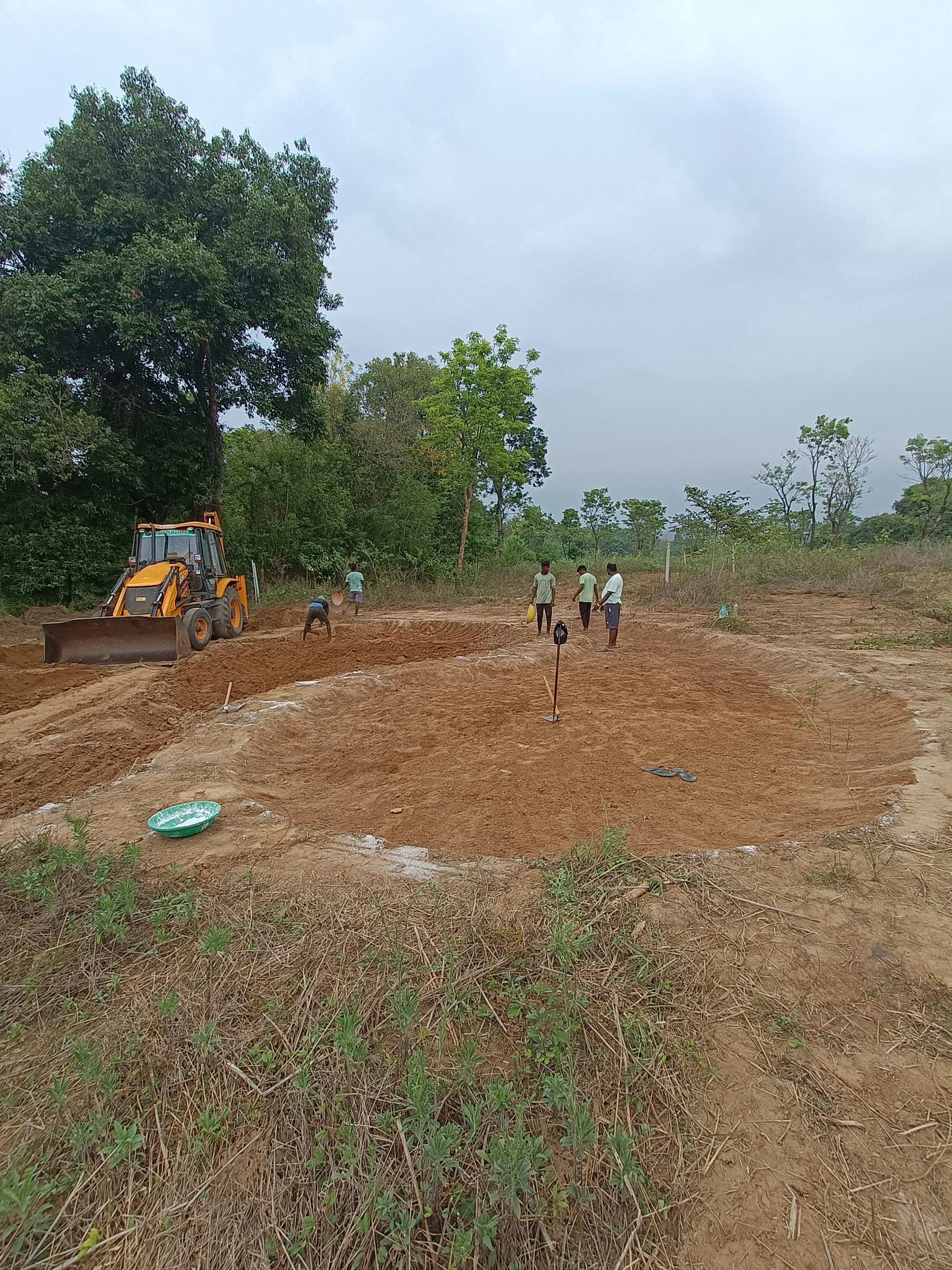 Basin 4 and 5 (freshly dug and shaped)