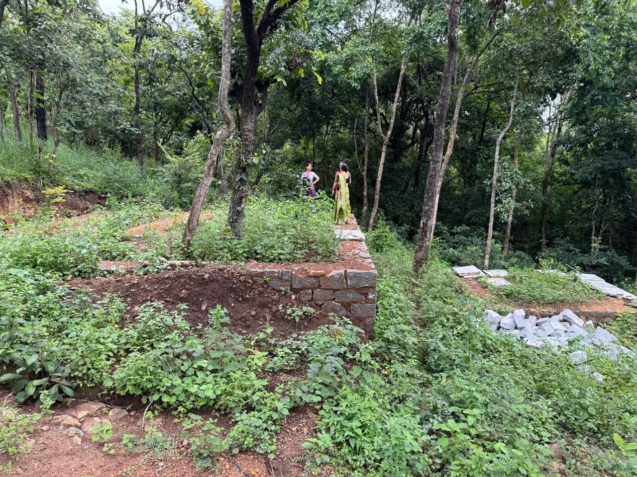 Plinth work in progress [photo from clients]