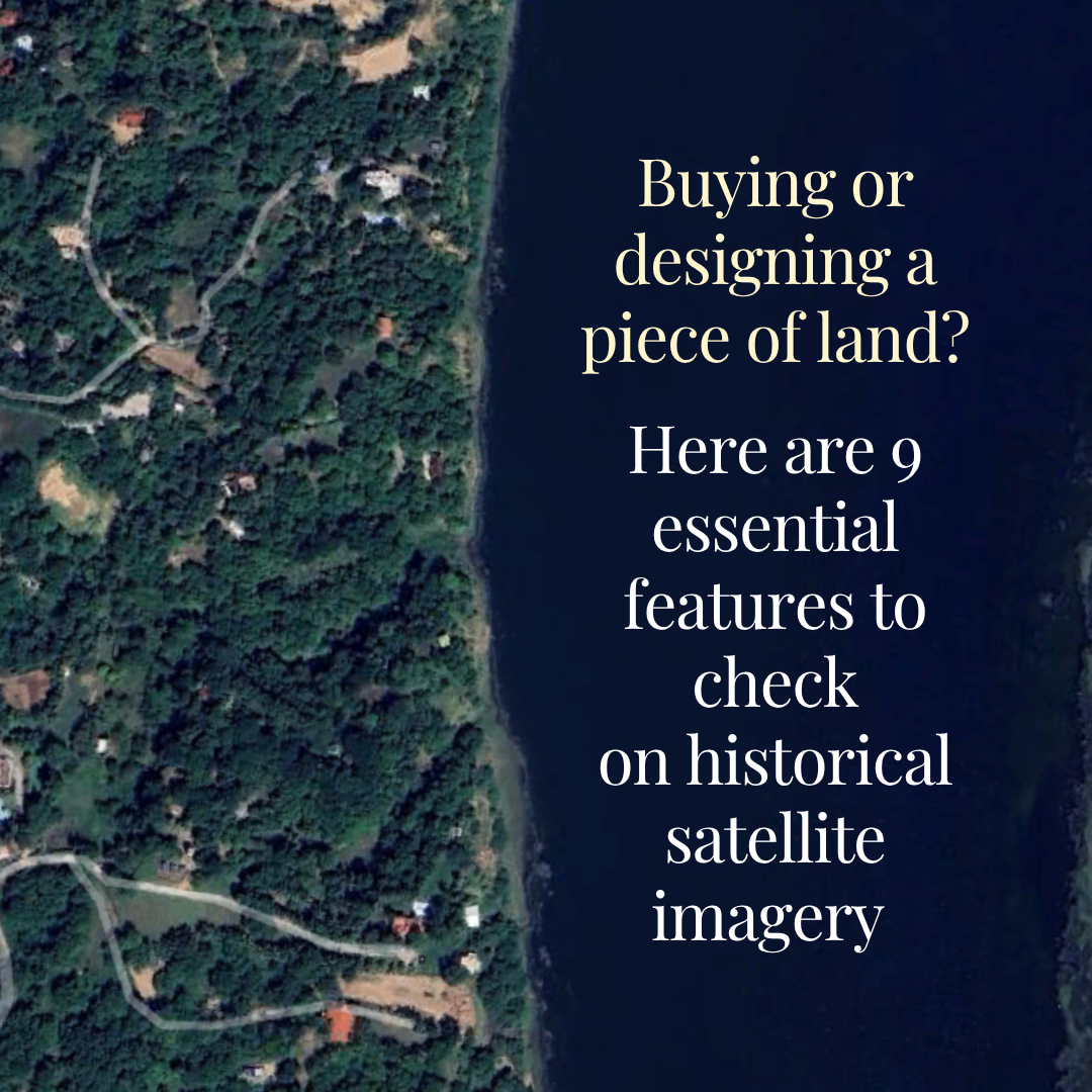 Features to check on satellite image history