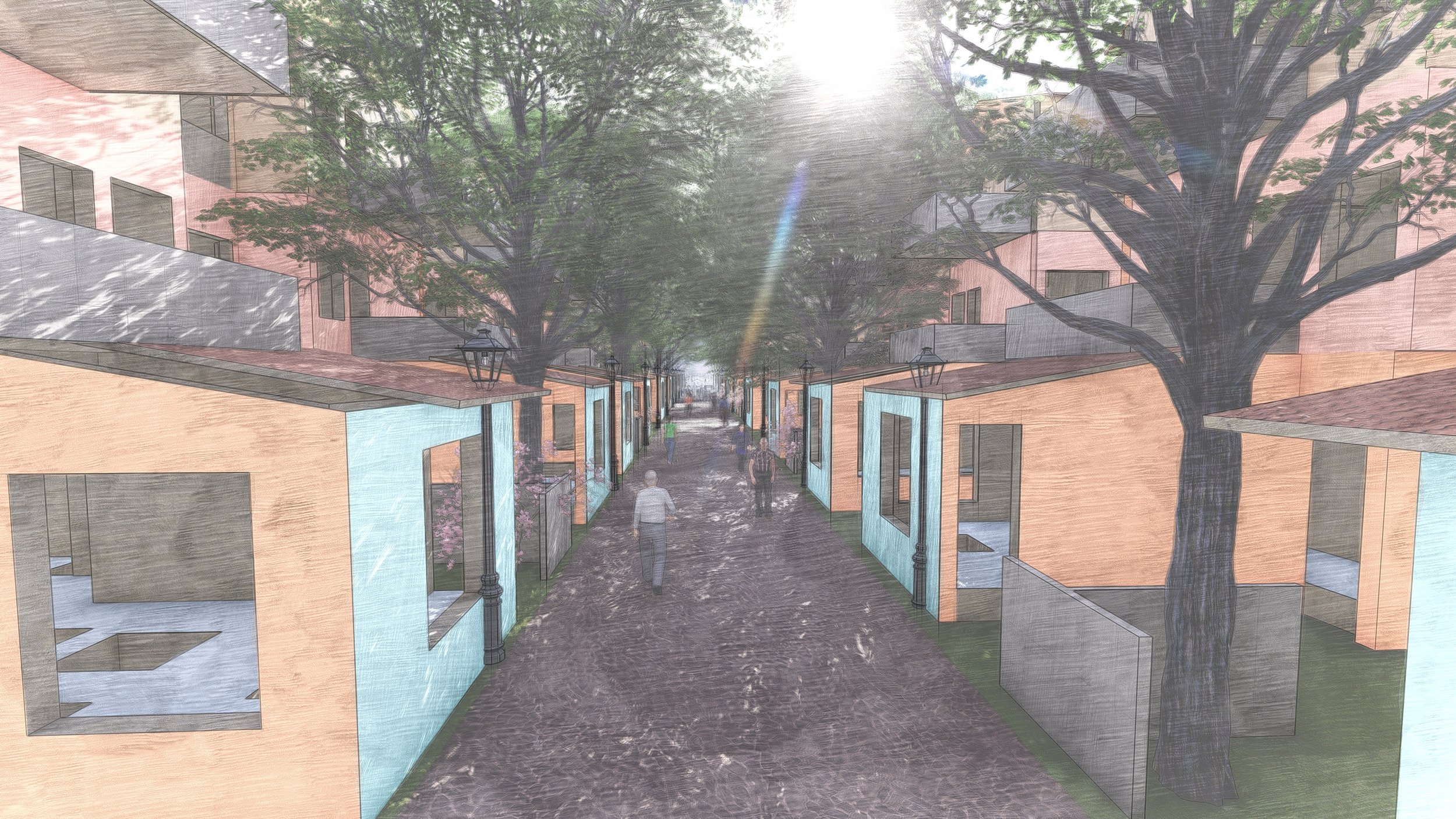 View of backyard street (pedestrian)