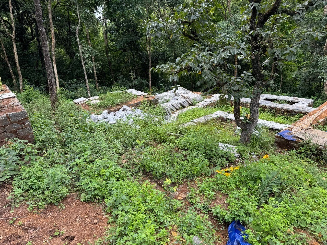 Plinth work in progress [photo from clients]