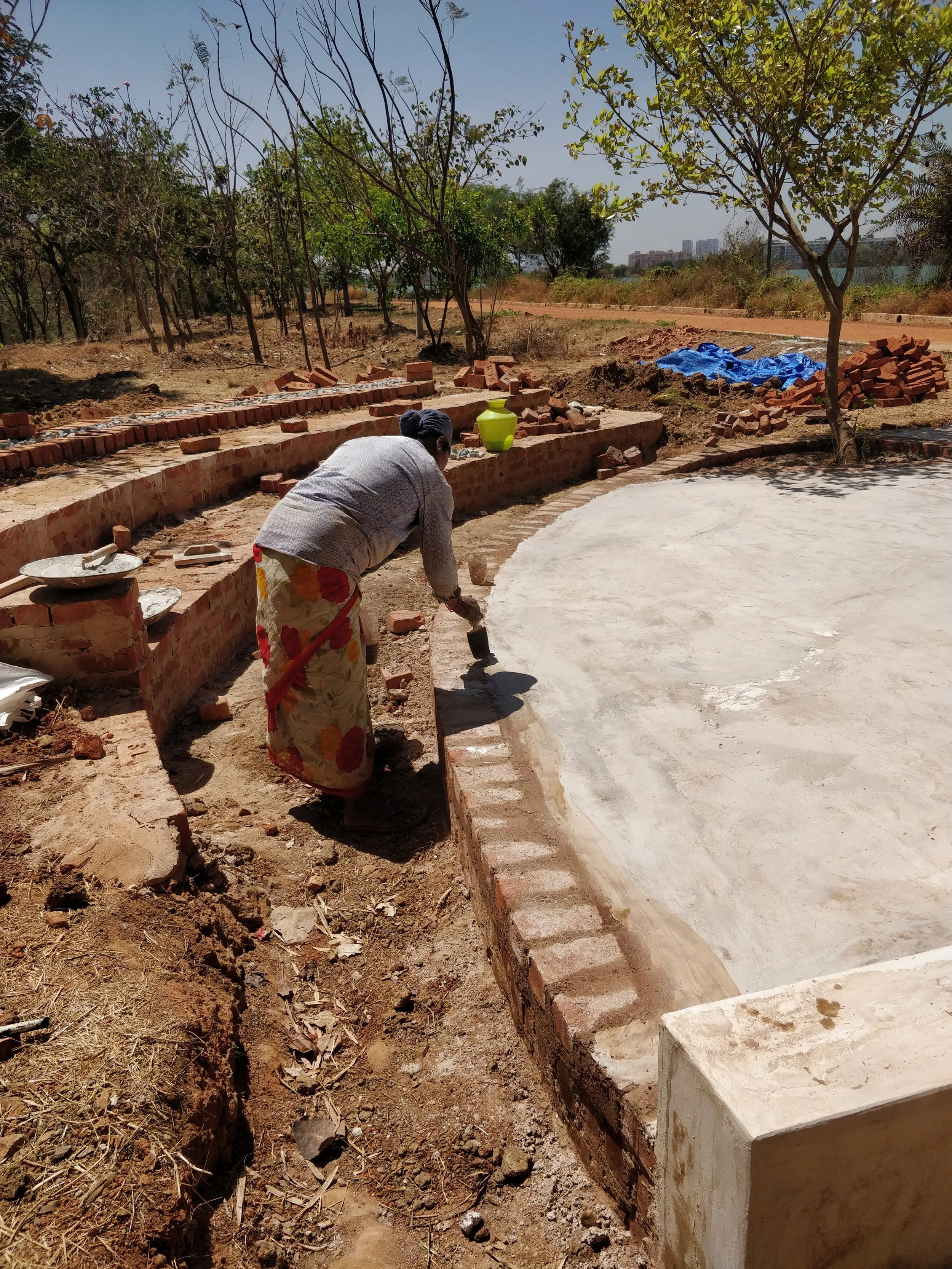 Plastering the stage