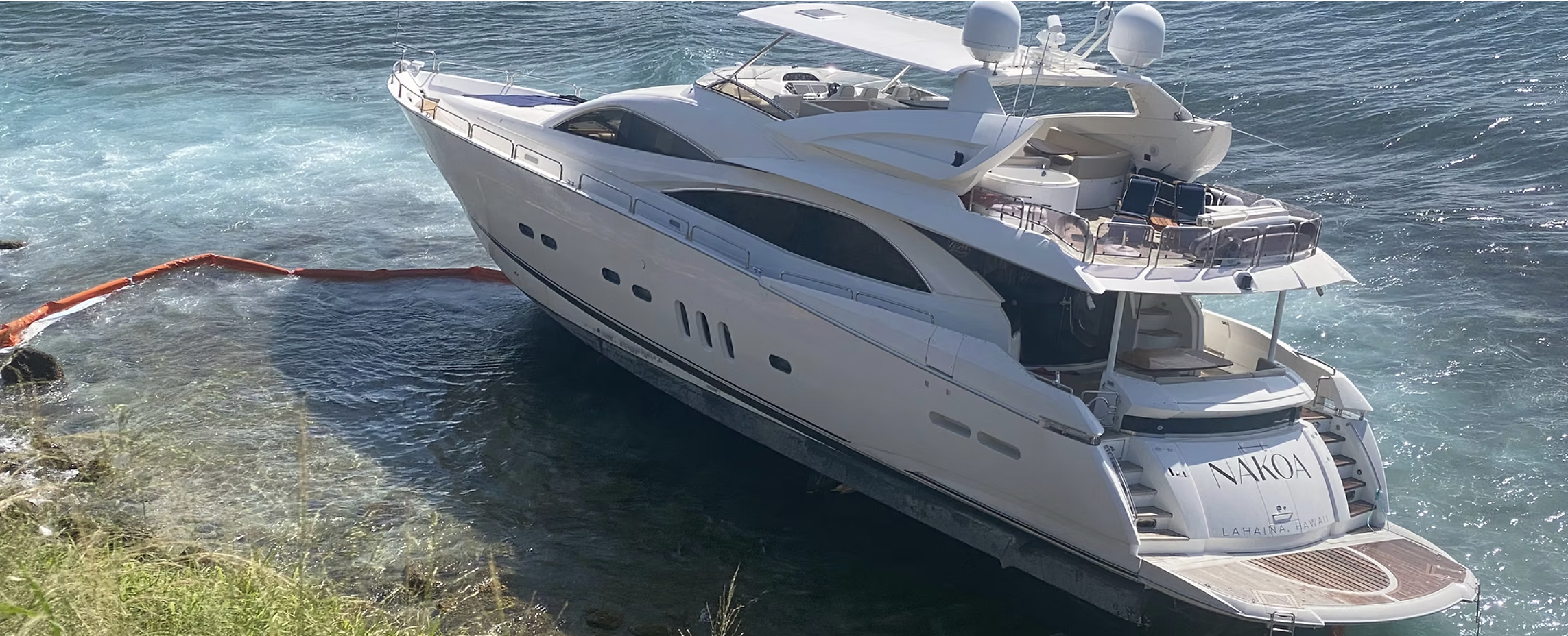 Mega Yacht Goes Ashore In Our Beloved Bay